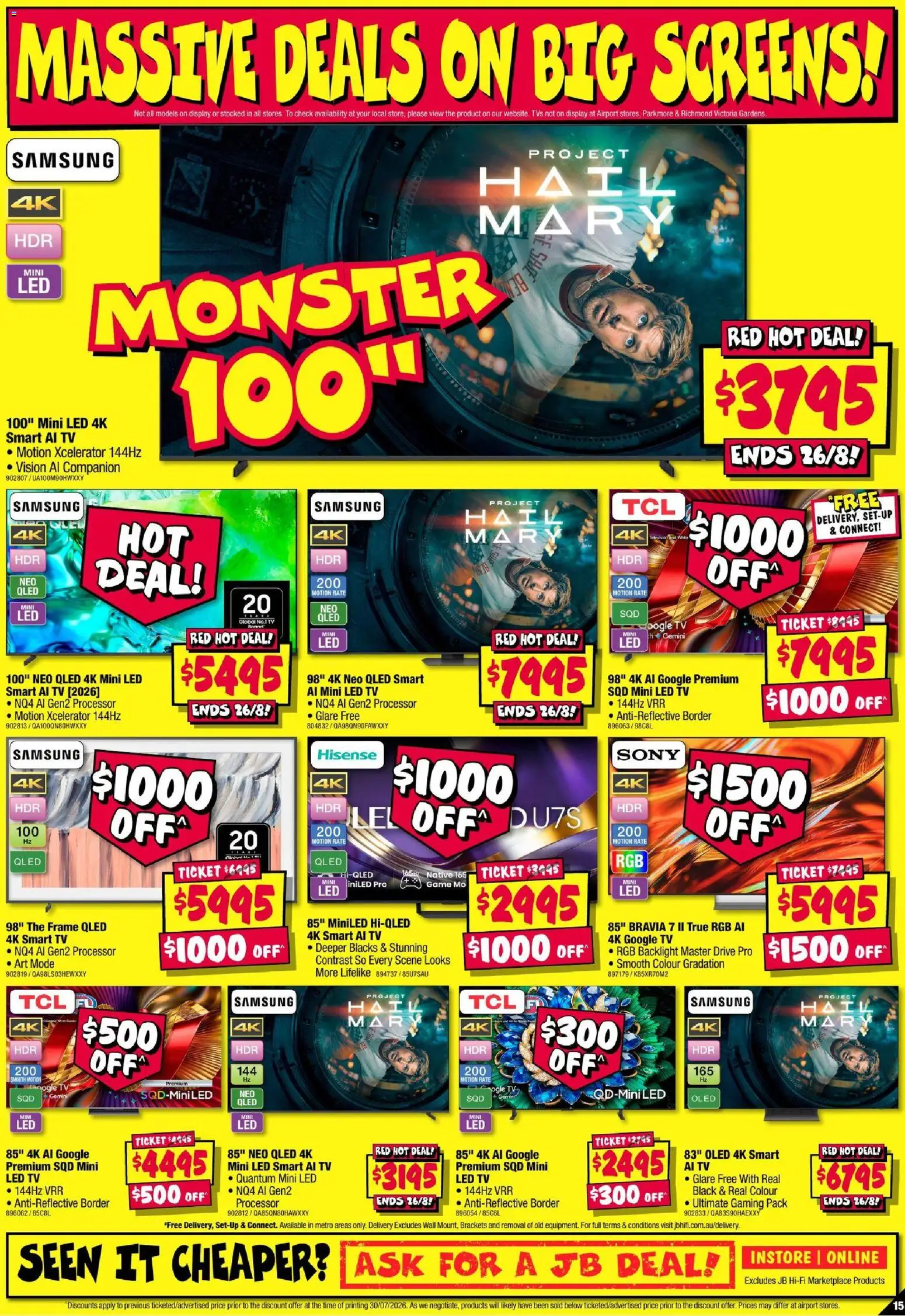 JB Hi-Fi catalogue - valid from 13/08/2026 | Page: 15 | Products: Native, Tv, Game, Smart tv