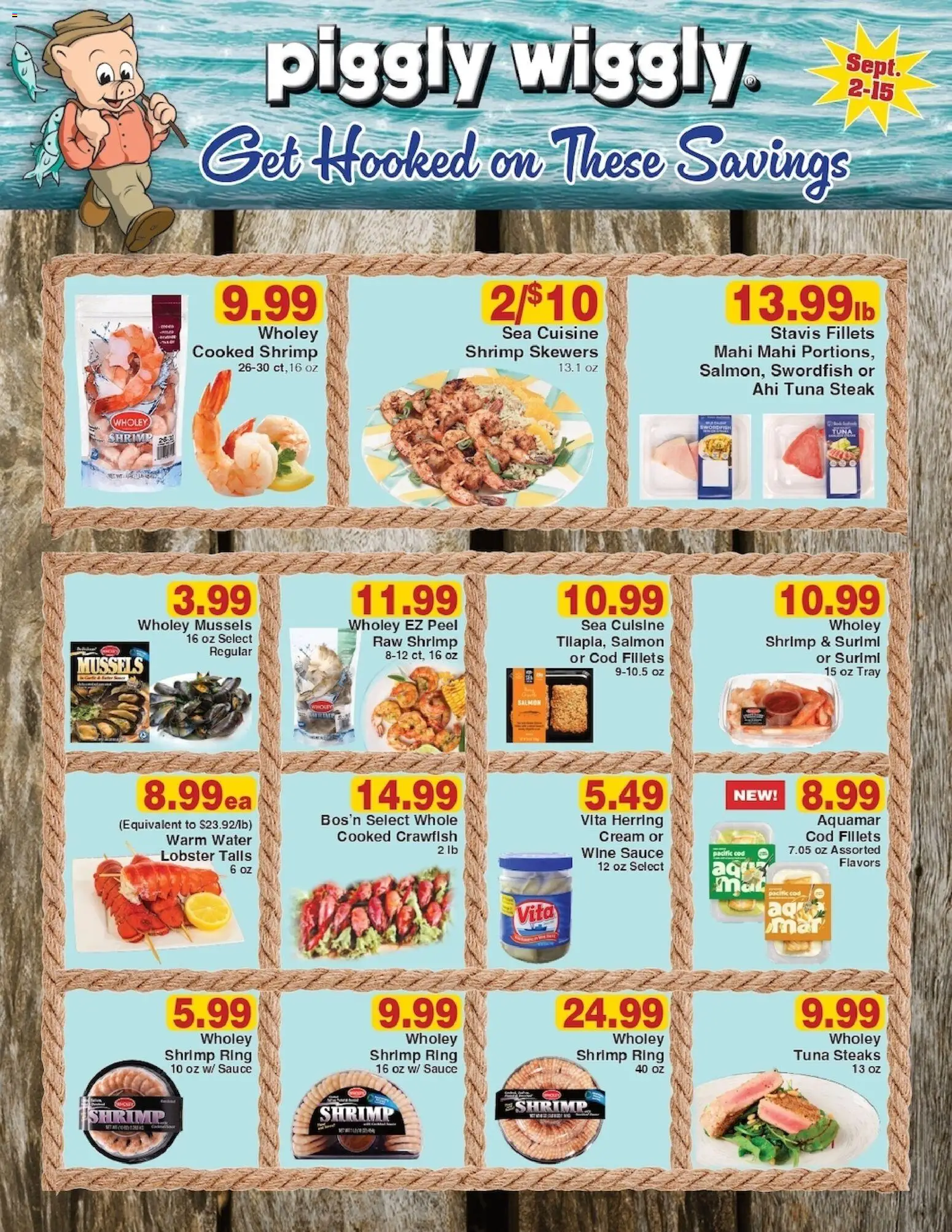 Piggly Wiggly Weekly Ad - valid from 09/02/2026 | Page: 6 | Products: Water, Sauce, Tuna, Salmon