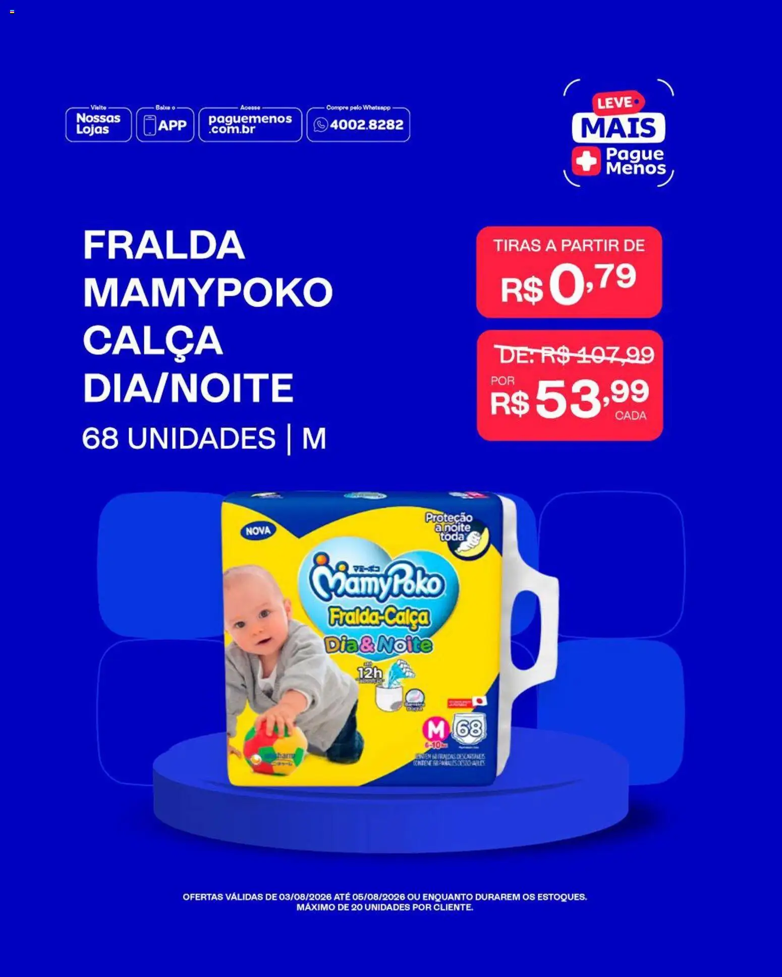 Pague Menos Folheto - válido de 03/08/2026 | Página: 2 | Produtos: Calça