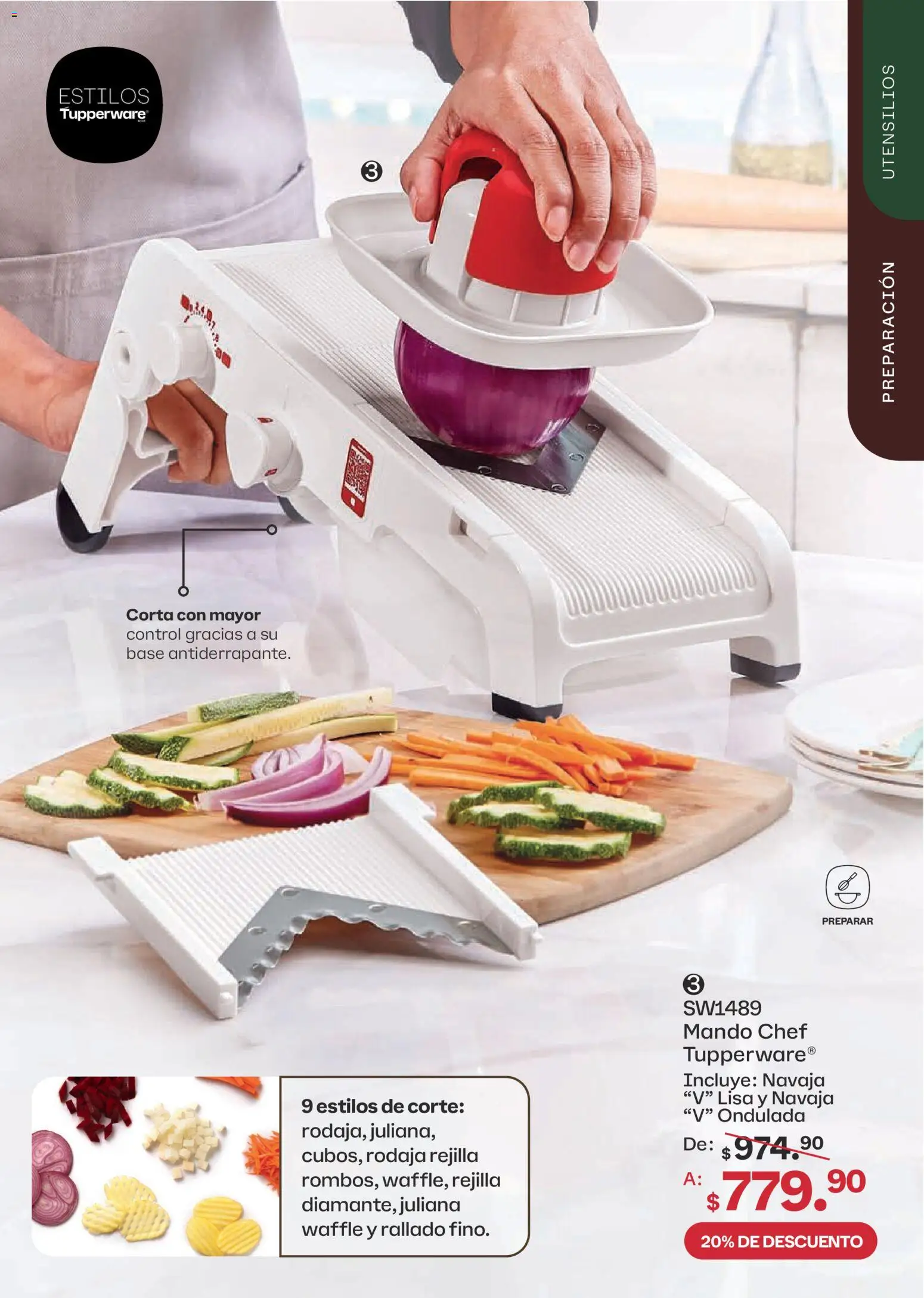 Nuevas ofertas de Tupperware válidas en toda la República Mexicana desde el 07/09/2026. ¡Encuentra las mejores ofertas en Tupperware catálogo! | Página: 93 | Productos: Navaja, Rejilla