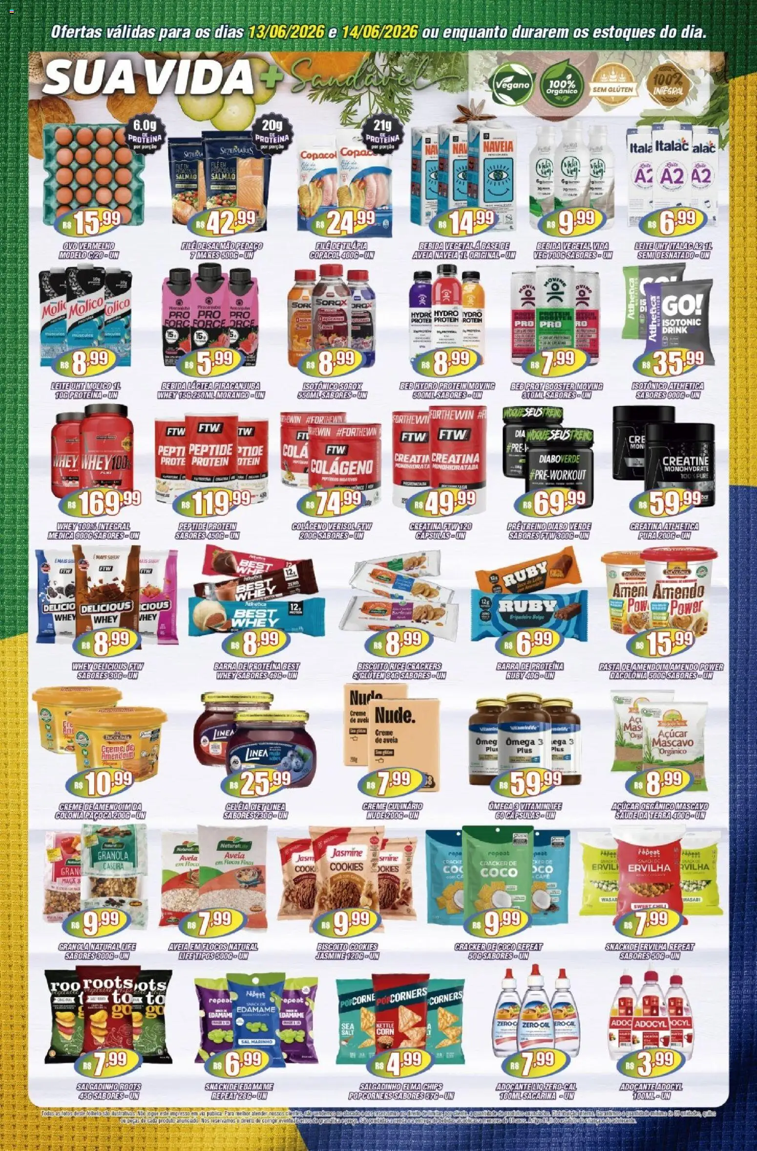 Violeta Supermercados Folheto - válido de 01.06.2026 | Página: 4 | Produtos: Creatina, Ervilha, Cola, Cookies