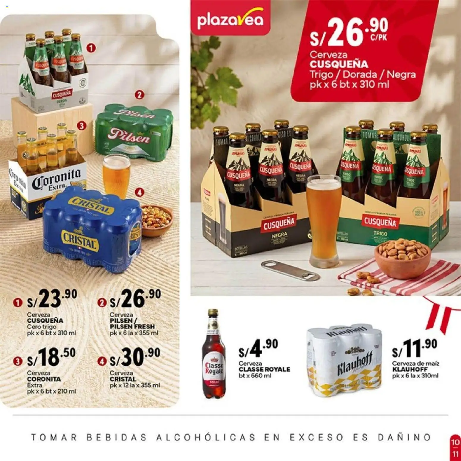 Catálogo Plaza Vea válido desde 13/07/2026 | Página: 11 | Productos: Cerveza