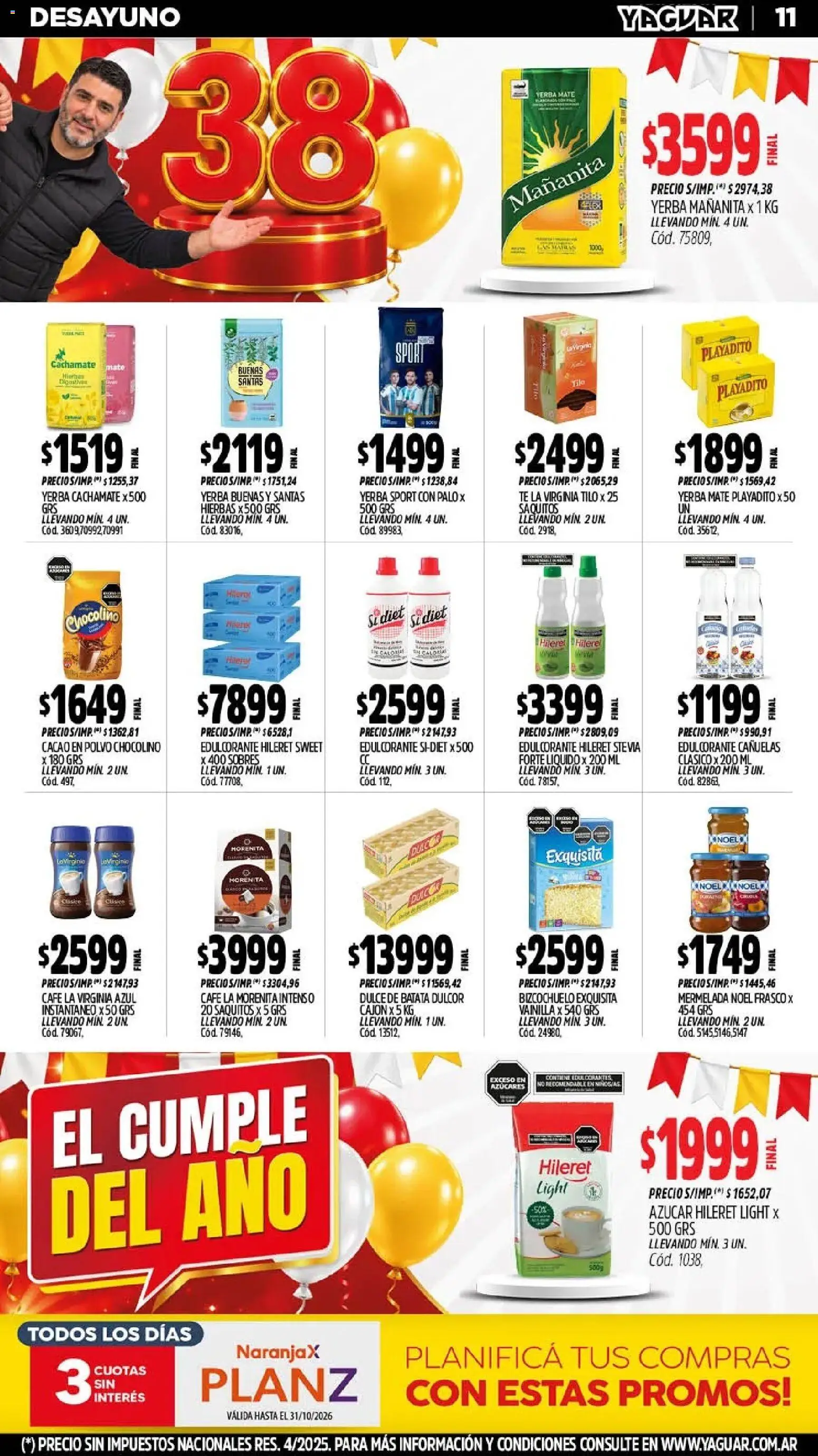 Yaguar - Oferta Semanal Misiones │ válido desde el 26/10/2026 | Página: 12