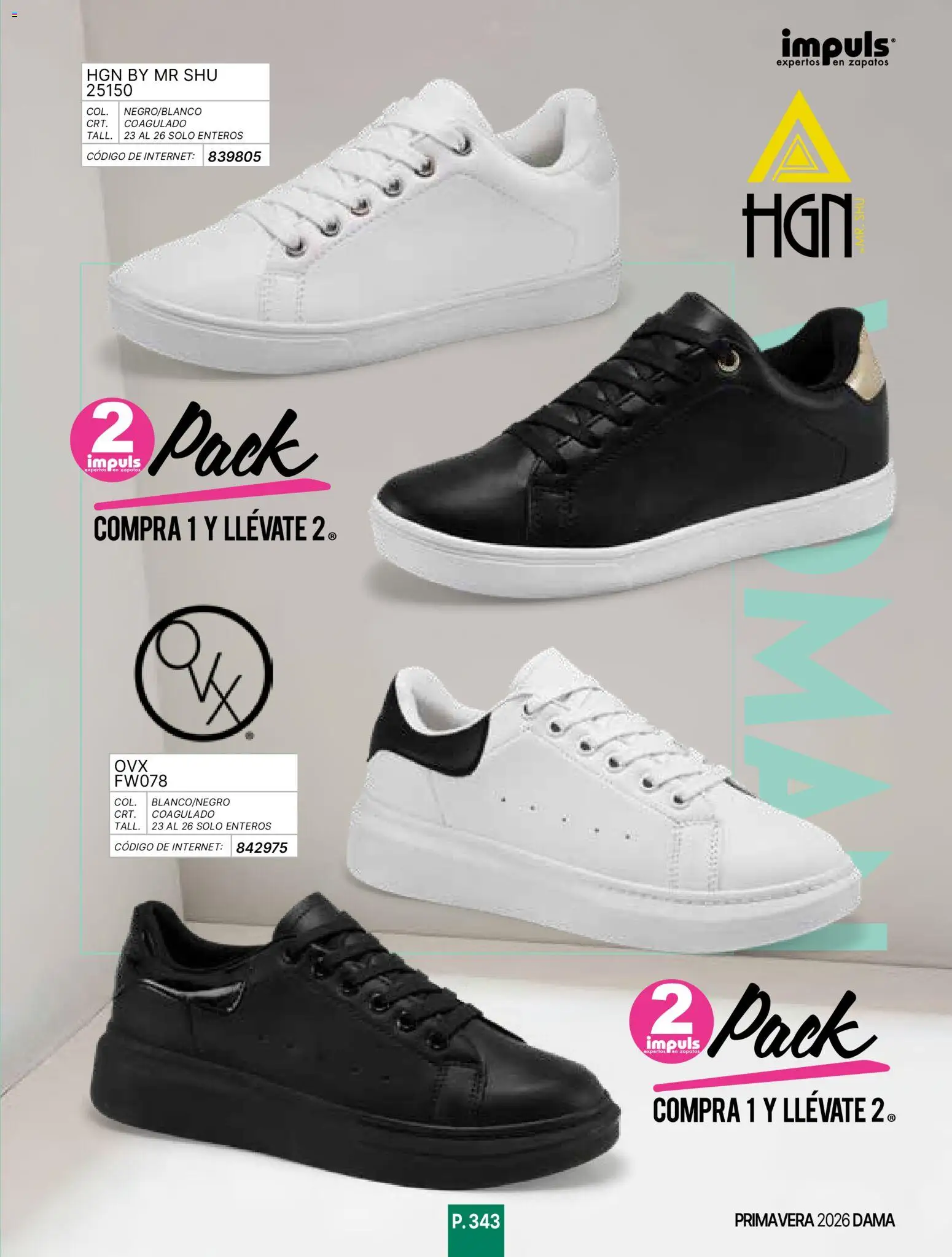 Nuevas ofertas de Impuls válidas en toda la República Mexicana desde el 01.01.2026. ¡Encuentra las mejores ofertas en Impuls catálogo Primavera! | Página: 345 | Productos: Zapatos