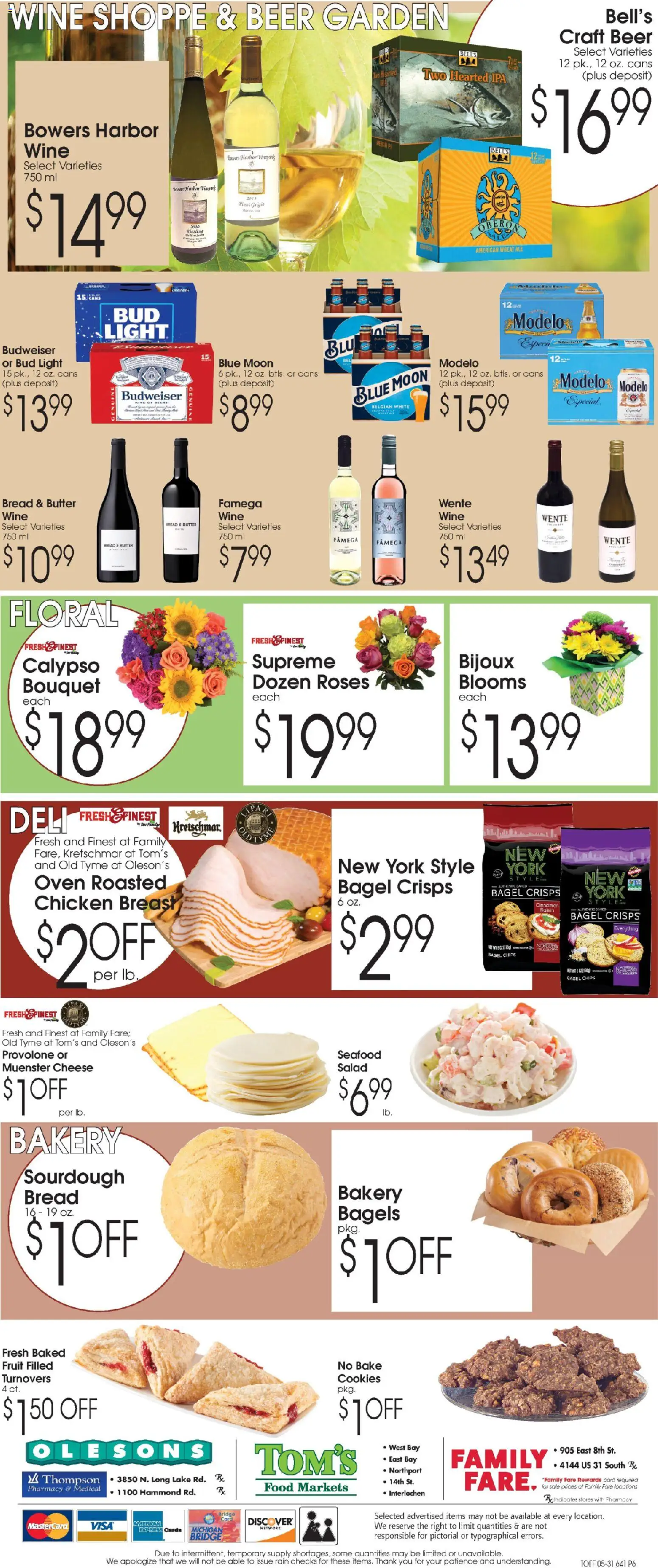 Family Fare Ad - valid from 31.05.2026 | Page: 6 | Products: Butter, Beer, Seafood, Oven