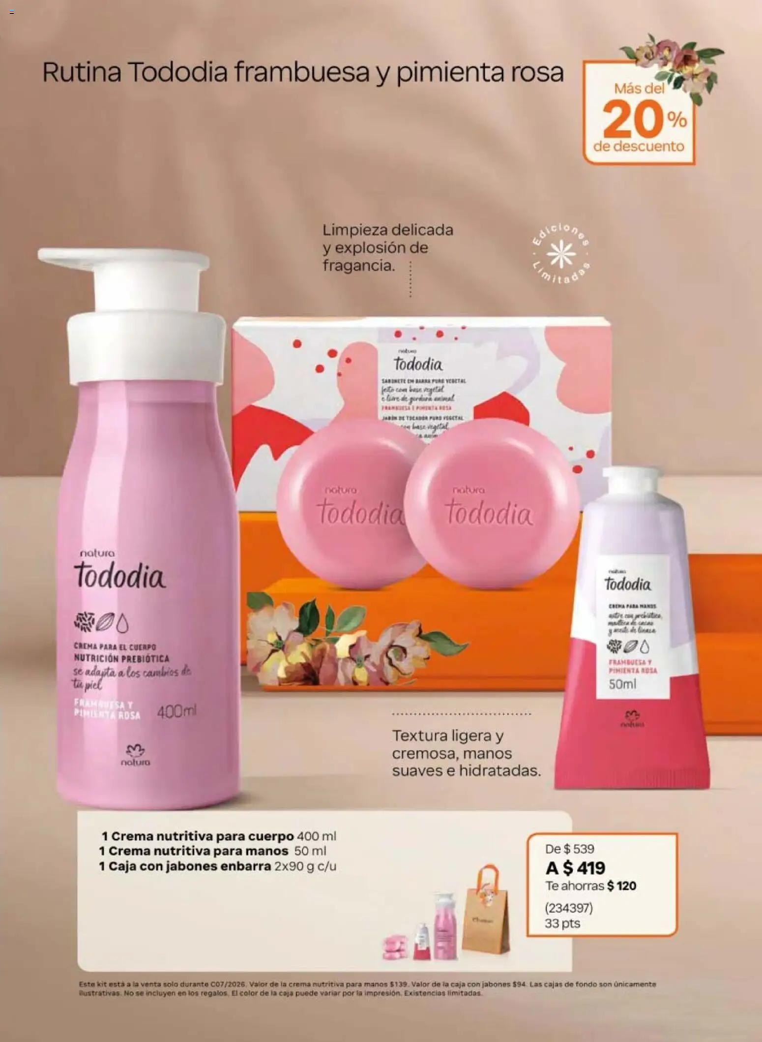 Nuevas ofertas de Natura válidas en toda la República Mexicana desde el 24.04.2026. ¡Encuentra las mejores ofertas en Natura campaña 7 2026! | Página: 17 | Productos: Crema, Pimienta, Té, Caja