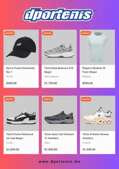 Vista previa de Dportenis catálogo, nuevo folleto de la tienda, válido en México a partir del 03.06.2026 | Página: 5 | Productos: Tenis, Gorra, Playera
