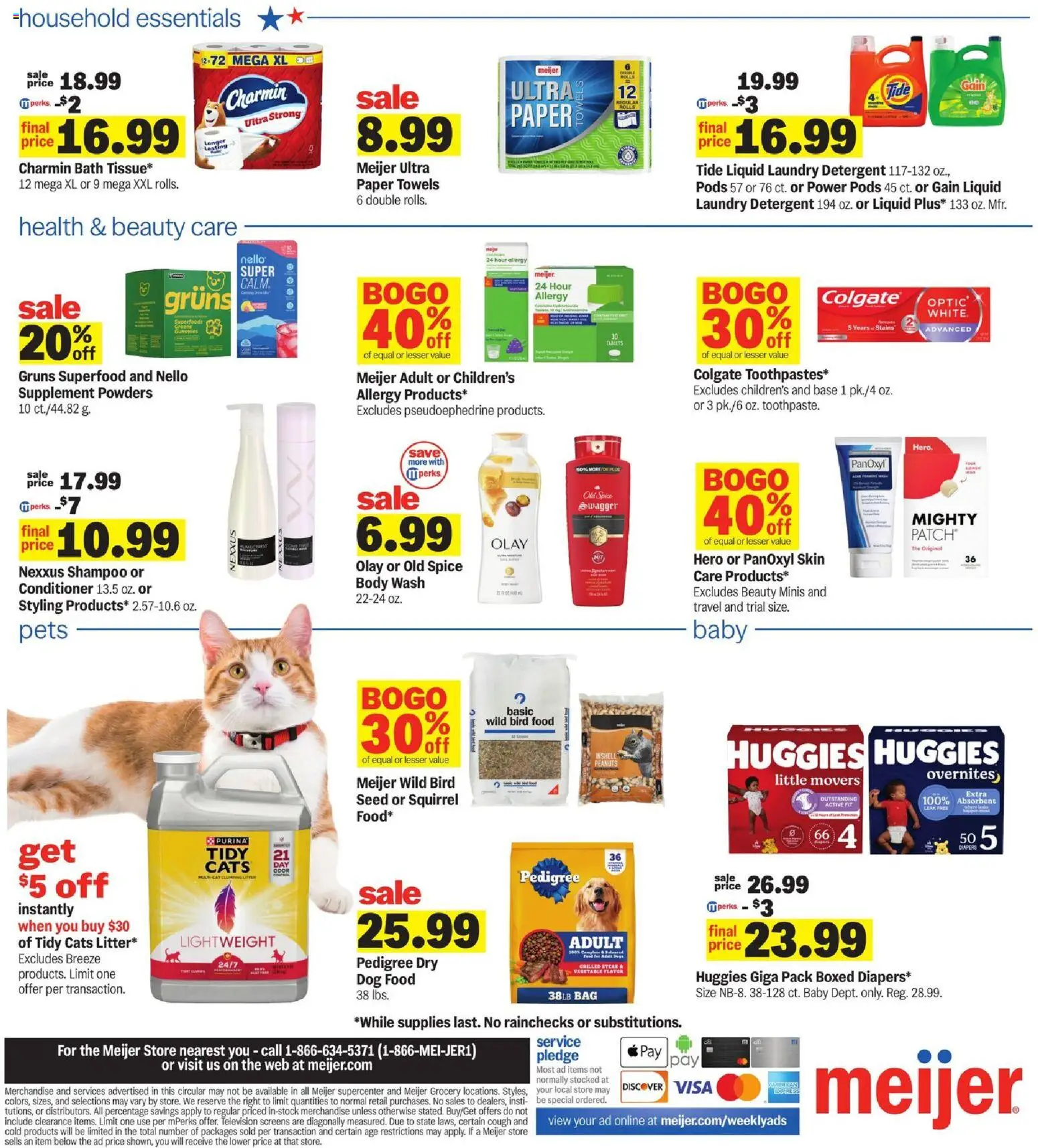 Meijer Weekly Ad - valid from 07/22/2026 | Page: 4 | Products: Bath, Shampoo, Body Wash, Bag