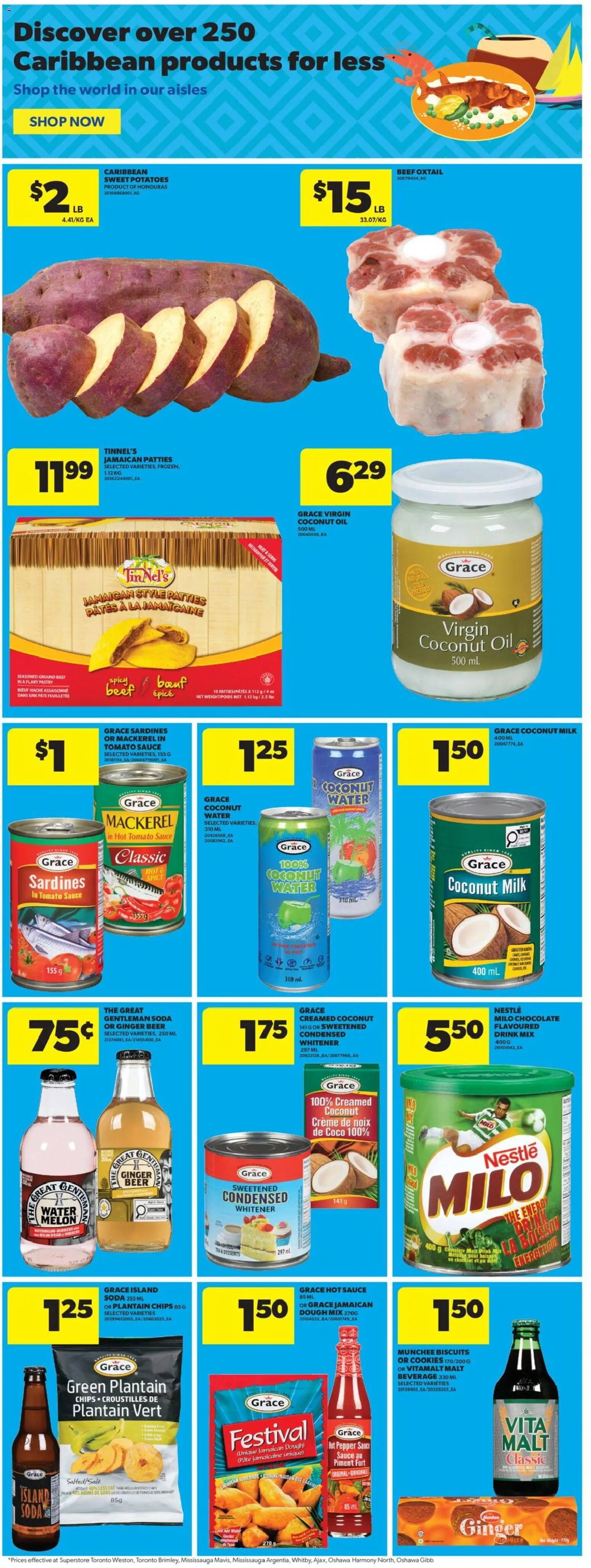 Real Canadian Superstore flyer valid from Aug 6, 2026 | Page: 25 | Products: Tea, Milk, Chocolate, Beer