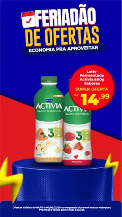 Semar Supermercado ofertas Activia - Pré-Visualização do folheto da loja Semar Supermercado, válido de 04/09/2026