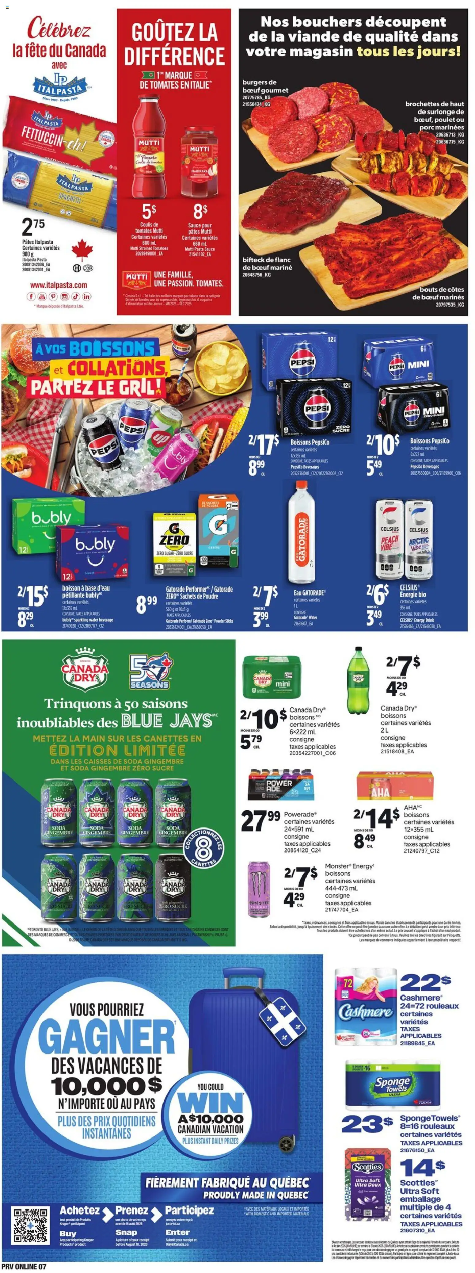 Provigo flyer valid from Jul 2, 2026 | Page: 8 | Products: Pasta, Powder, Sponge, Tomatoes