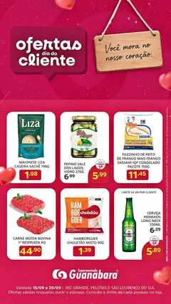 Supermercado Guanabara ofertas Dia do Cliente - Pré-Visualização do folheto da loja Supermercado Guanabara, válido de 15/09/2026