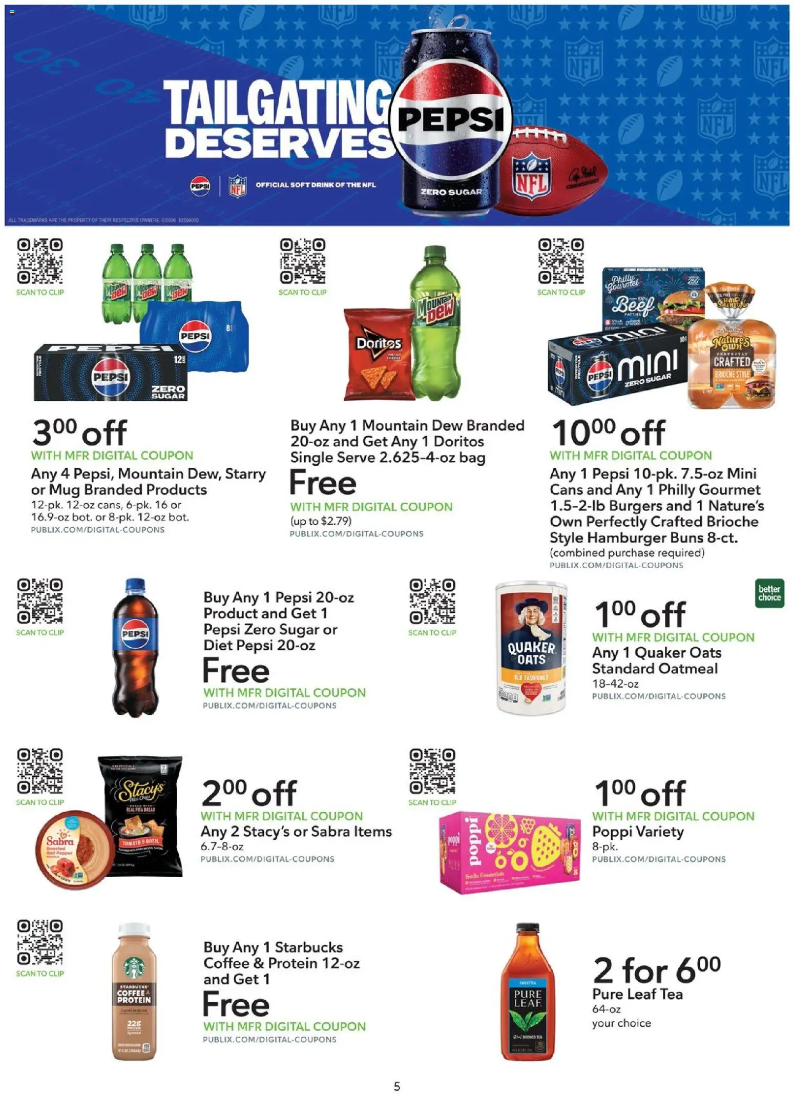 Publix Extra Savings - valid from 09/09/2026 | Page: 5 | Products: Coffee, Protein, Pepper, Bag