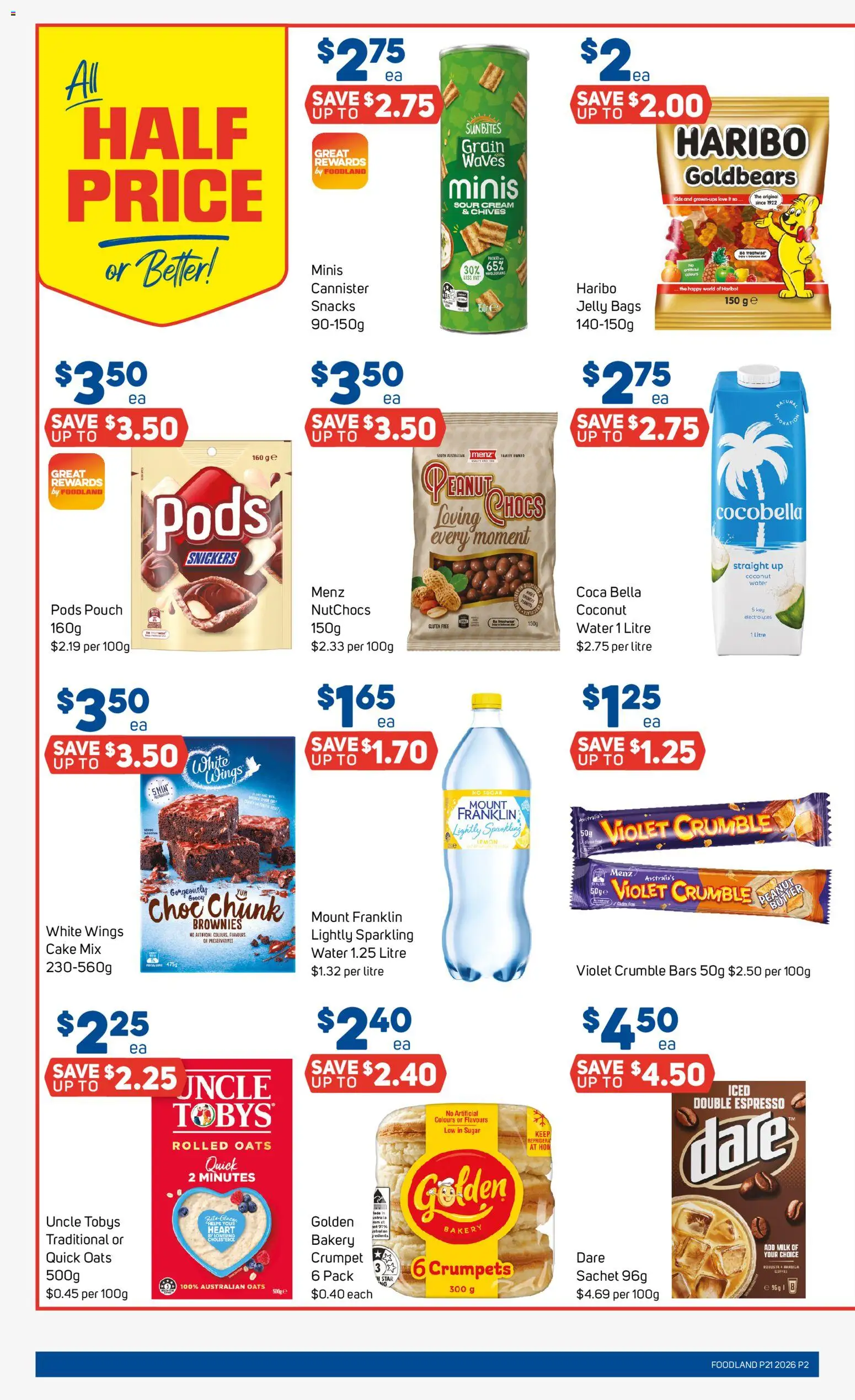 Foodland catalogue - valid from 20.05.2026 | Page: 2 | Products: Milk, Sour cream, Oats, Sugar