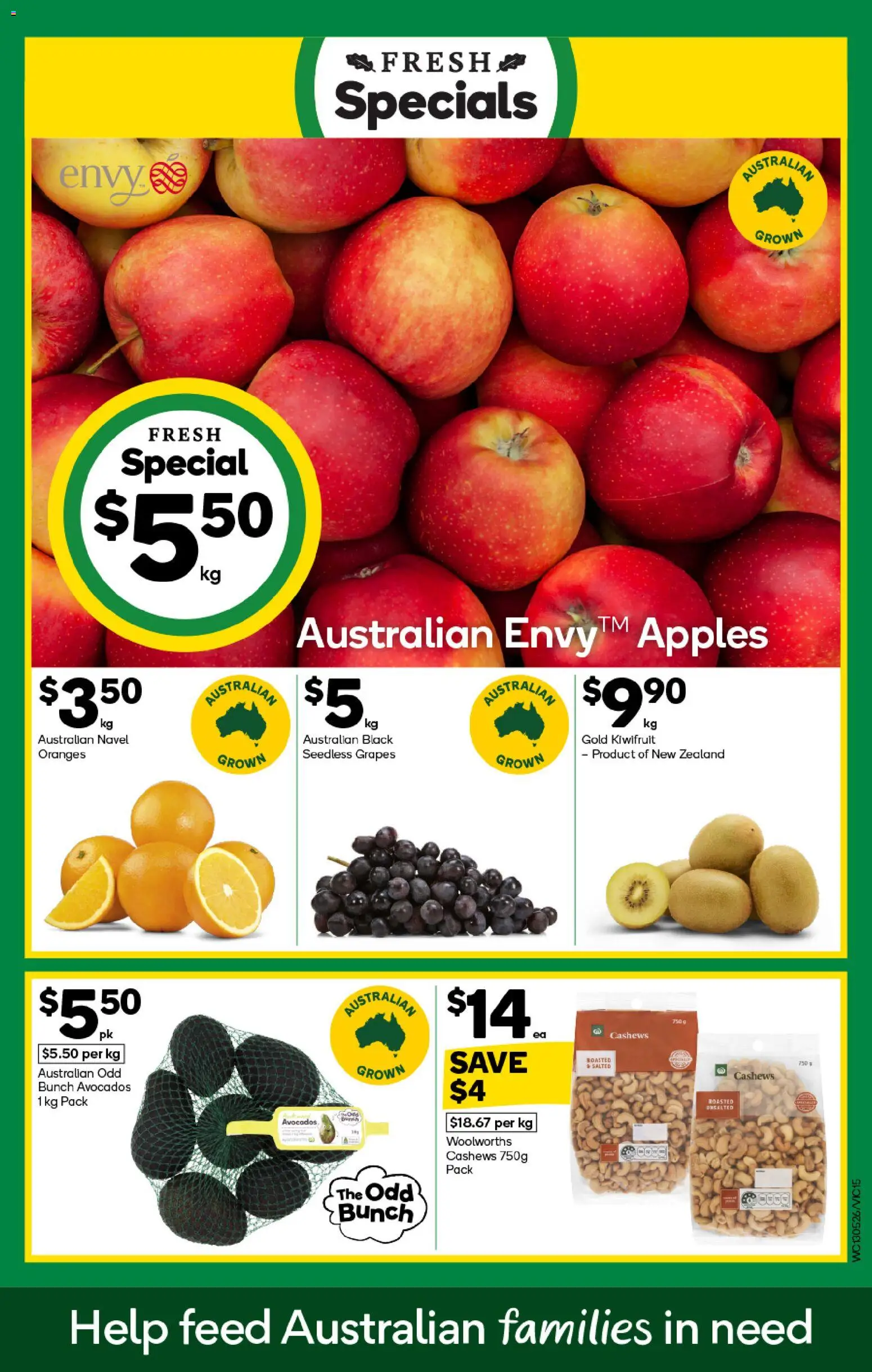 Woolworths catalogue - valid from 13.05.2026 | Page: 15 | Products: Apples, Oranges, Kiwifruit, Grapes