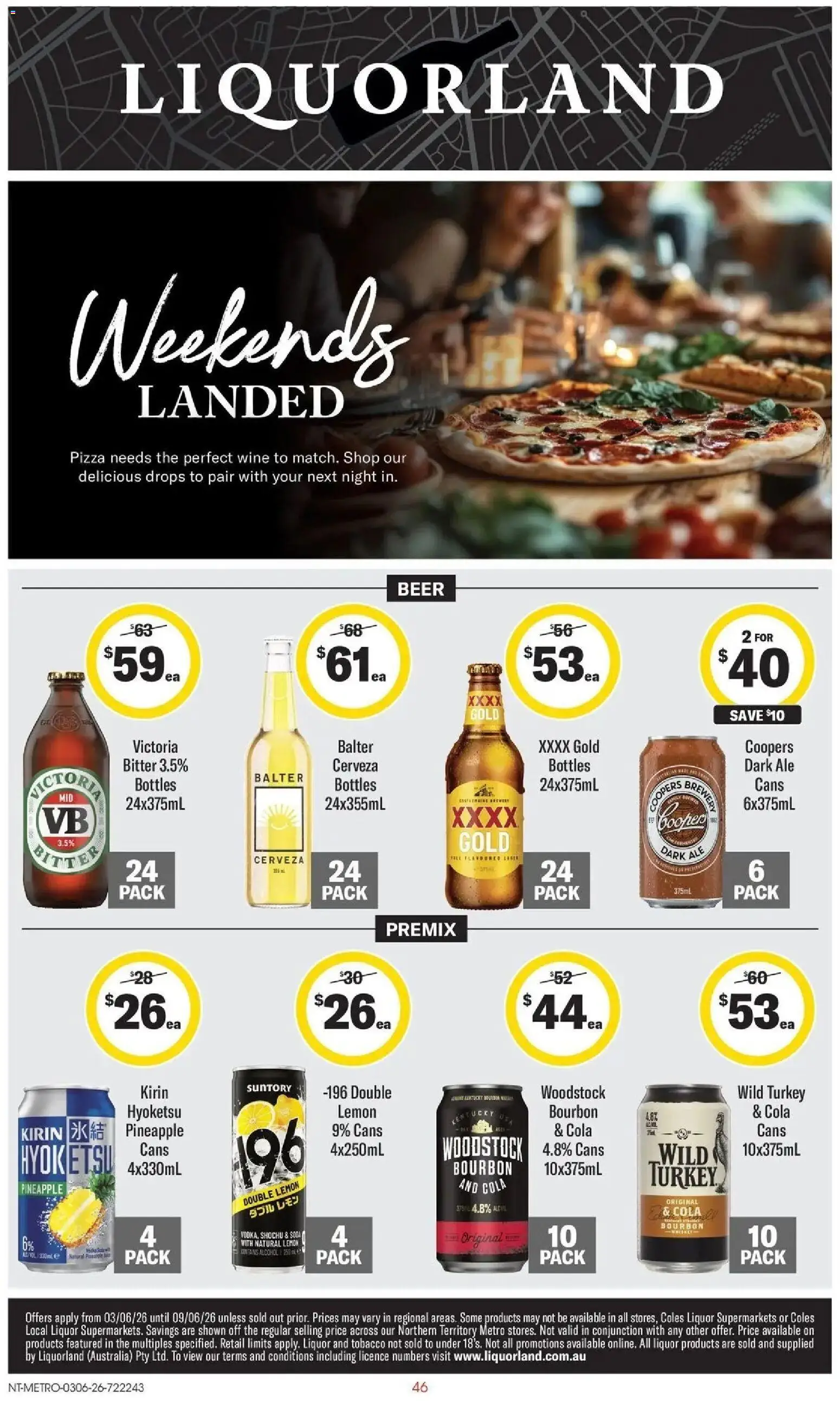 Coles catalogue - valid from 02.06.2026 | Page: 46 | Products: Pizza, Pineapple, Lemon, Turkey