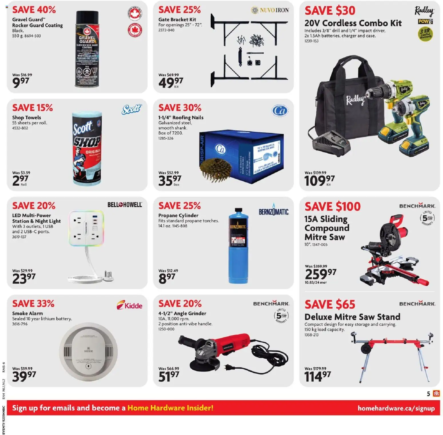 Home Hardware flyer valid from Jul 30, 2026 | Page: 6 | Products: Grinder, Box