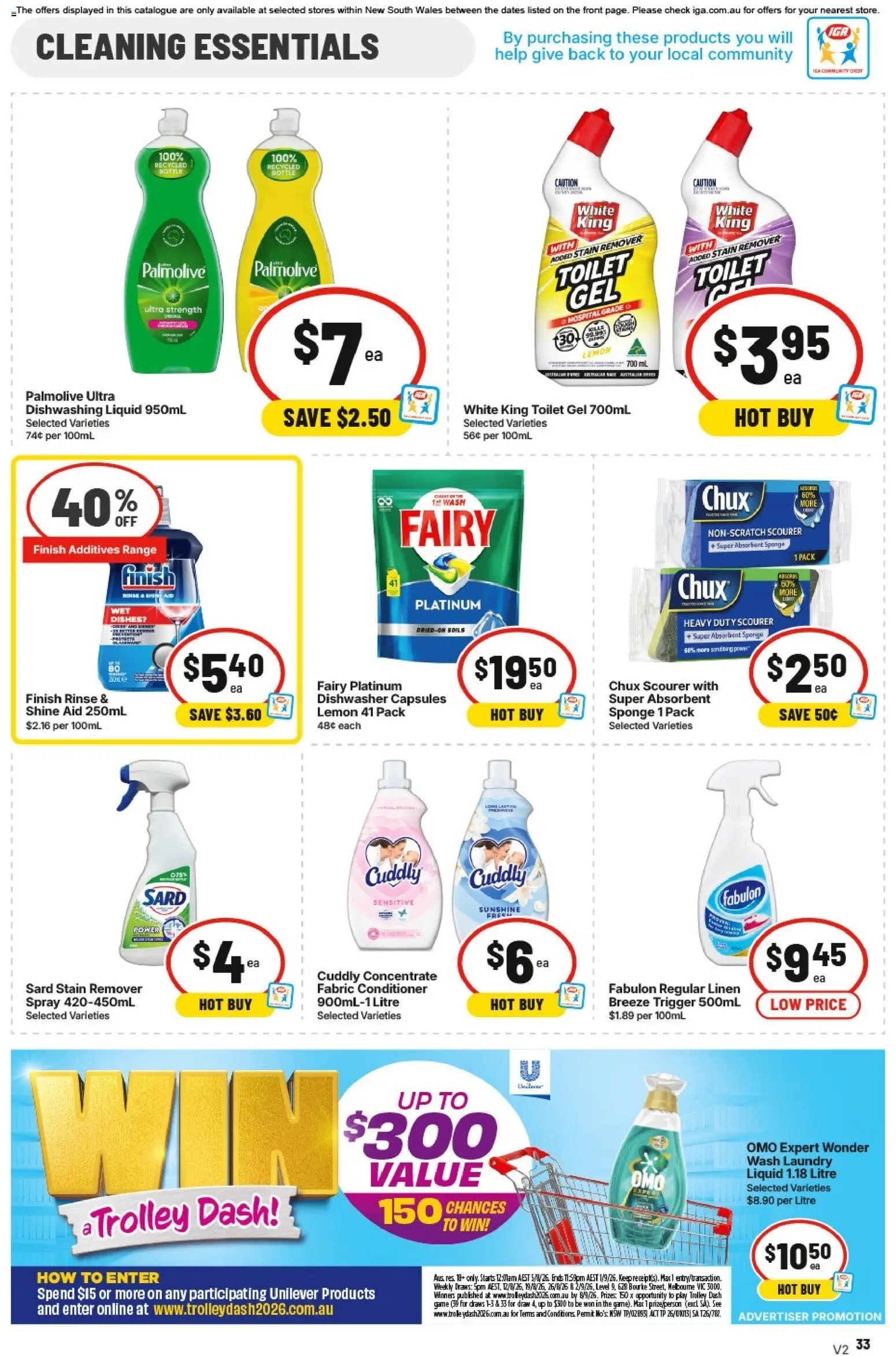 IGA catalogue - valid from 19/08/2026 | Page: 31 | Products: Toilet, Trolley, Lemon, Dishwasher