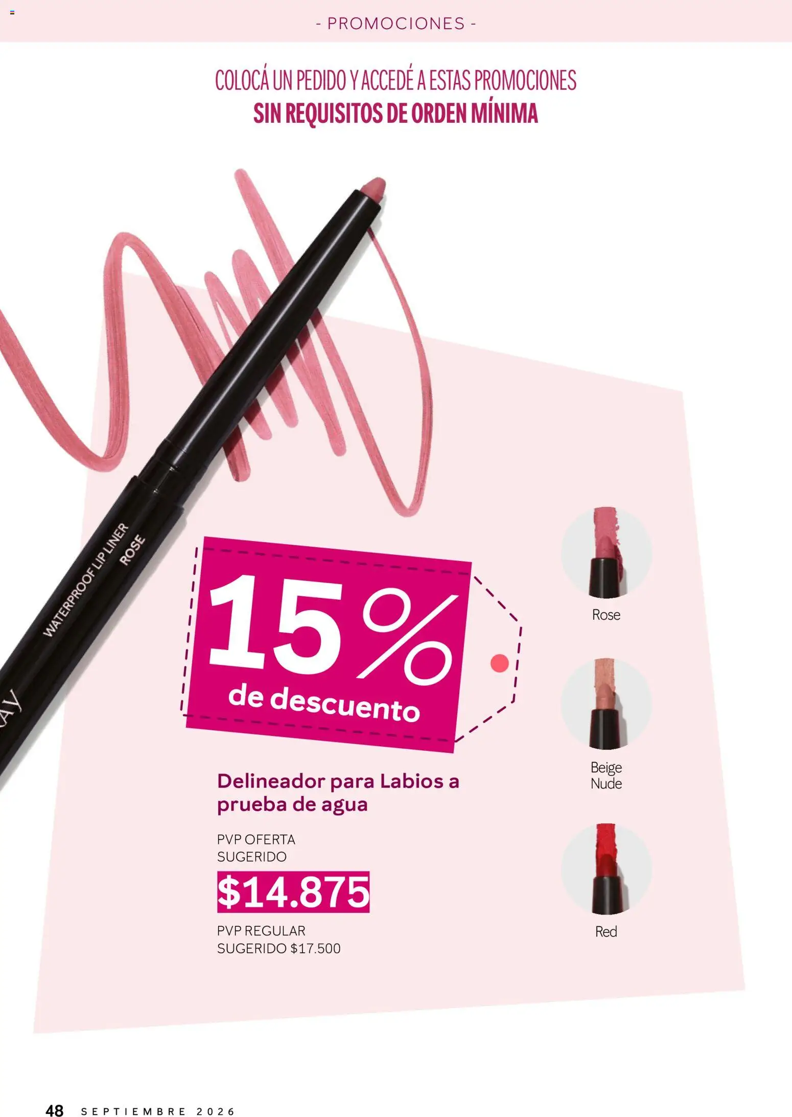 Mary Kay - Aplausos Septiembre 2026 │ válido desde el 01/09/2026 | Página: 48 | Productos: Delineador, Agua