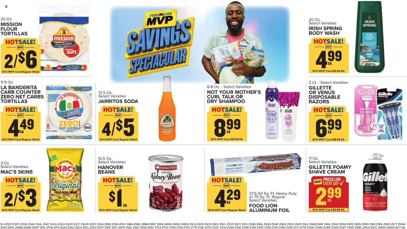 Food Lion Weekly Ad - valid from 17.06.2026 | Page: 16 | Products: Shampoo, Pork, Cream, Body Wash