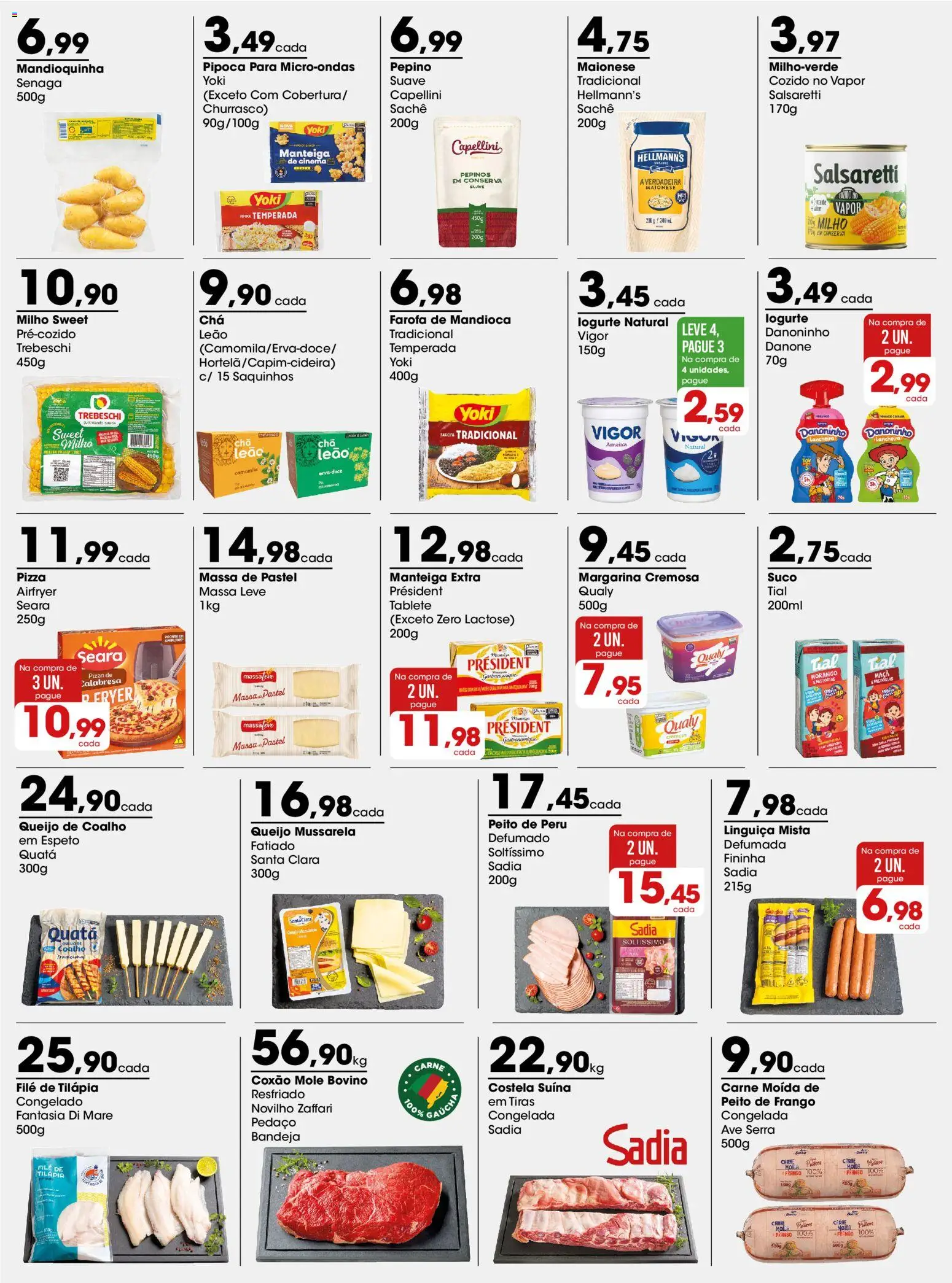 Zaffari Folheto - válido de 14/09/2026 | Página: 2 | Produtos: Fantasia, Tilápia, Margarina, Ameixa