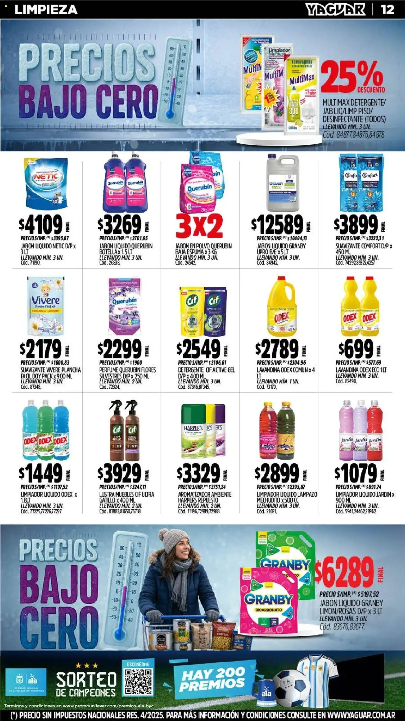 Yaguar - Oferta Semanal San Juan │ válido desde el 20/07/2026 | Página: 12 | Productos: Jabón líquido, Jabón, Jabón en polvo, Limpiador