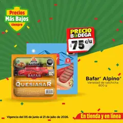 Vista previa de Bodega Aurrerá folleto La emoción de los partidos ya empezó, nuevo folleto de la tienda, válido en México a partir del 05/06/2026 | Página: 4 | Productos: Salchicha, Queso