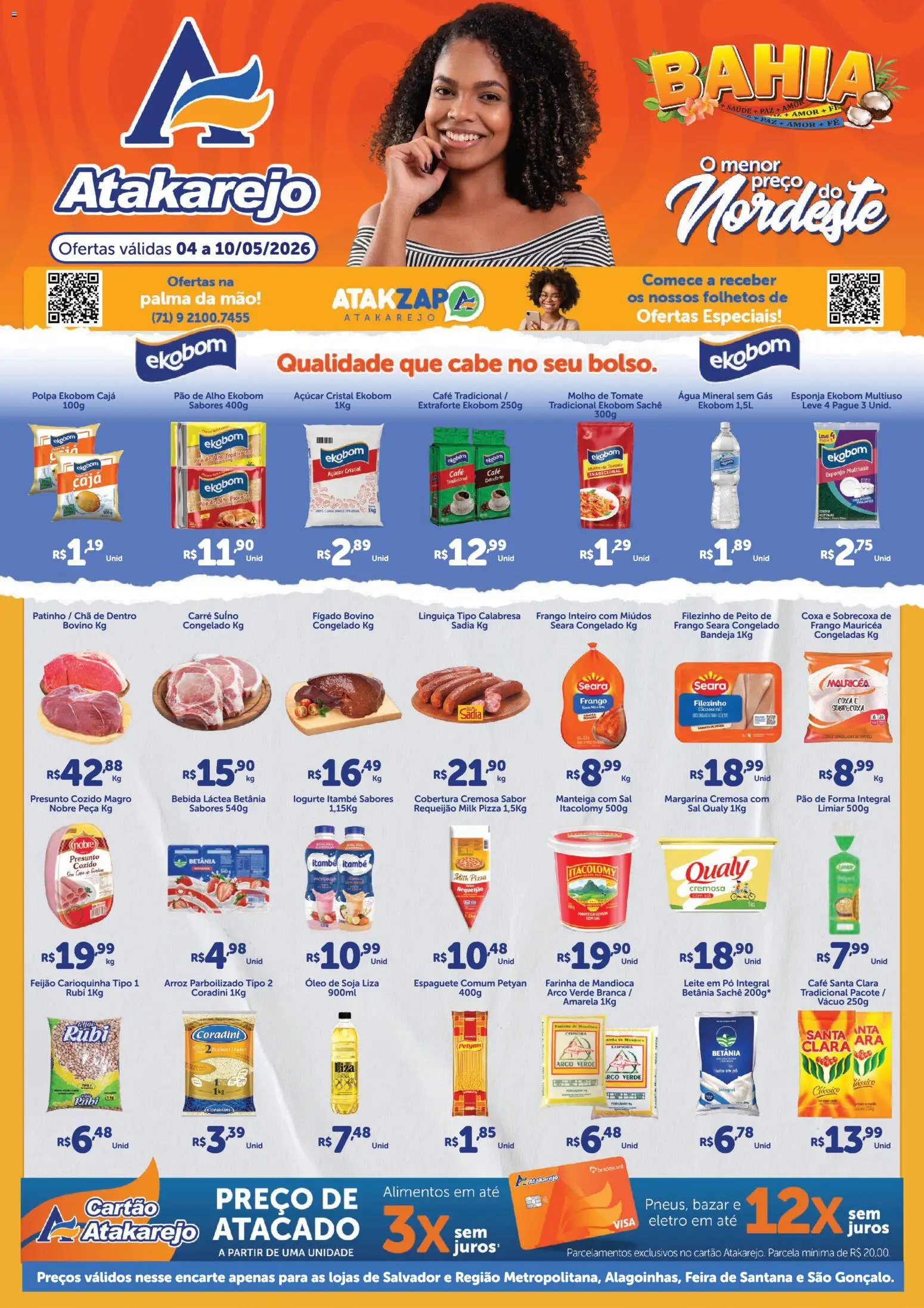 Atakarejo Folheto - válido de 04.05.2026 | Página: 1 | Produtos: Espaguete, Esponja, Café, Açúcar