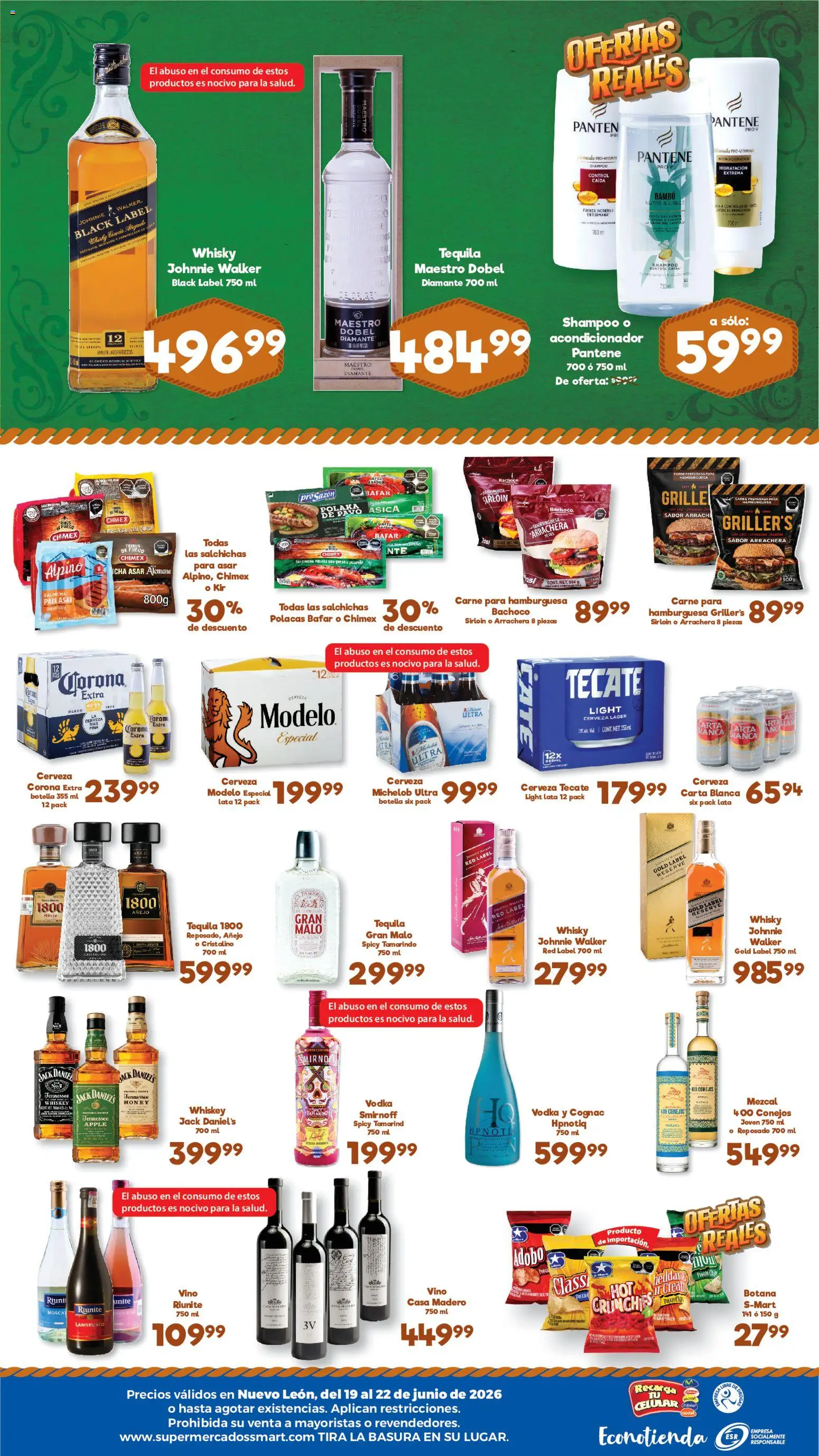 Nuevas ofertas de S-Mart válidas en toda la República Mexicana desde el 19.06.2026. ¡Encuentra las mejores ofertas en S-Mart folleto Ofertas de feria Monterrey! | Página: 2