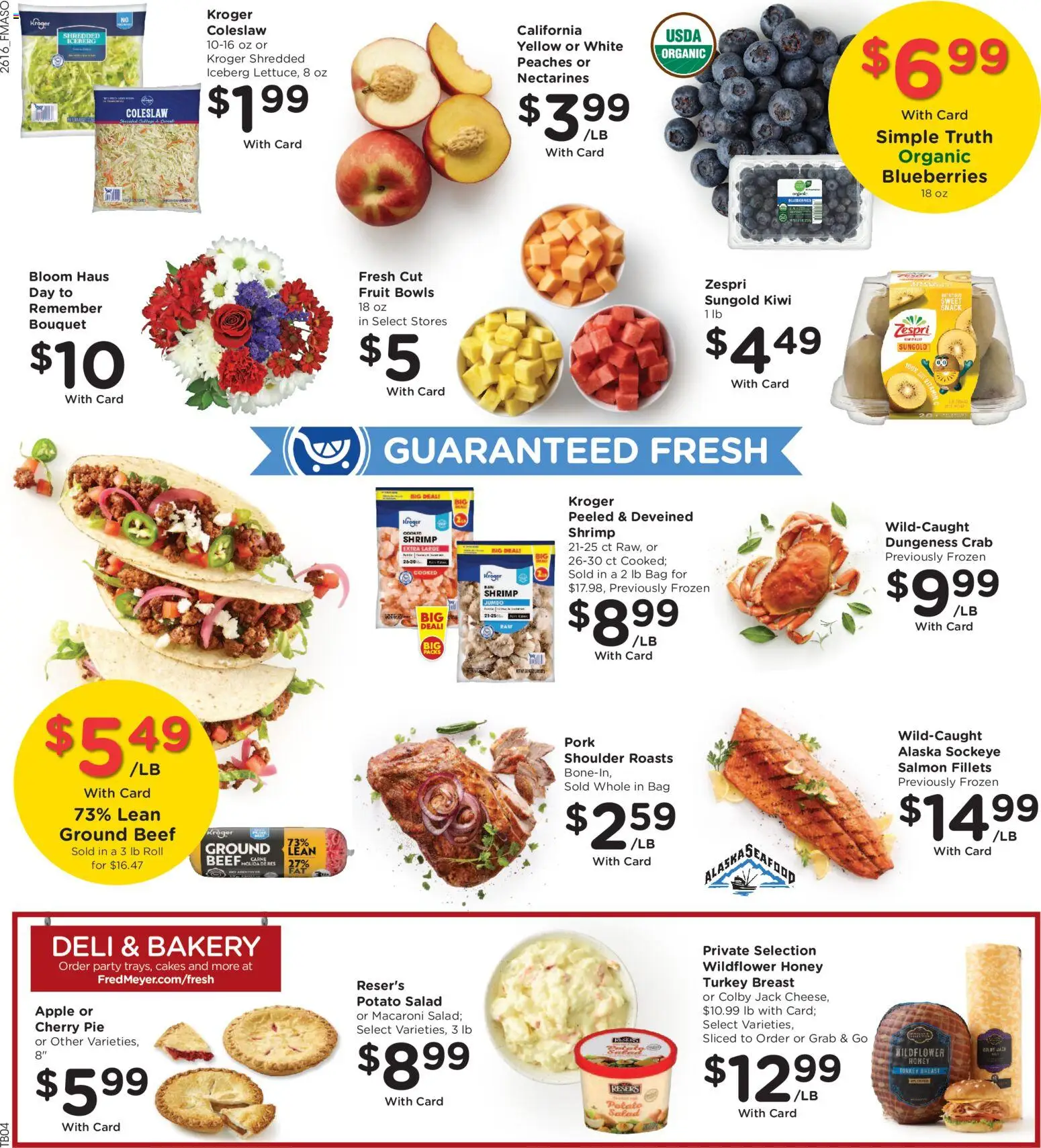 Fred Meyer Weekly Ad - valid from 20.05.2026 | Page: 11 | Products: Bakery, Kiwi, Salad, Blueberries