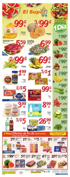 Preview of El Super weekly ads valid from 08/19/2026