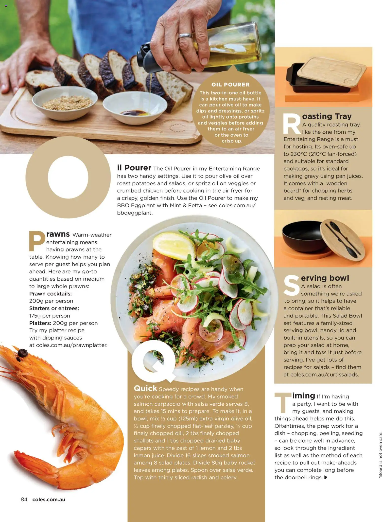 Coles catalogue - valid from 01/10/2026 | Page: 84 | Products: Oil, Herbs, Prawns, Lemon