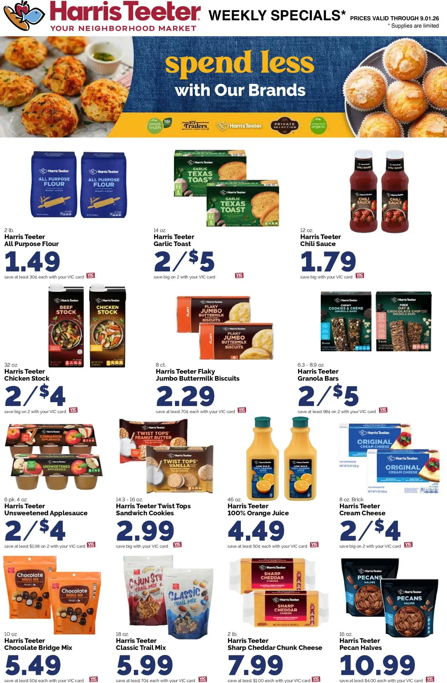 Harris Teeter Weekly Ad - valid from 08/26/2026 | Page: 13 | Products: Cheese, Chocolate, Beef, Cheddar cheese