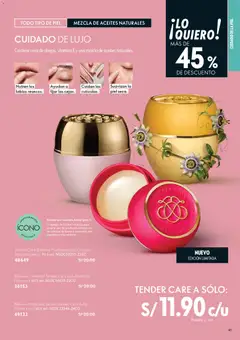 Vista previa de folleto Oriflame catálogo - Campaña 7 de la Oriflame válido desde 09.05.2026 | Página: 43 | Productos: Aceite