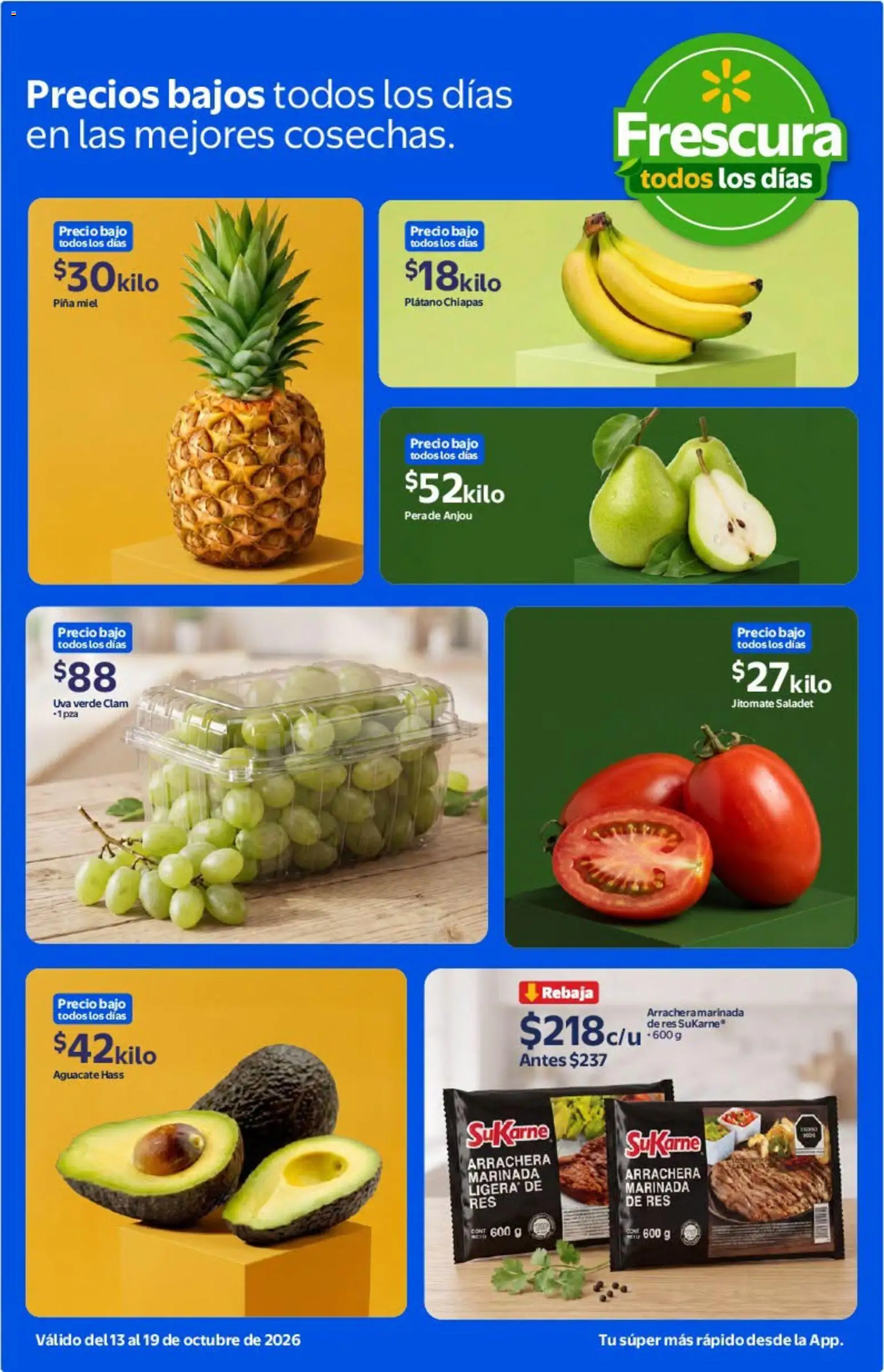 Nuevas ofertas de Walmart Express válidas en toda la República Mexicana desde el 13/10/2026. ¡Encuentra las mejores ofertas en Walmart Express folleto Calidad y frescura a precios bajos todos los días.! | Página: 2