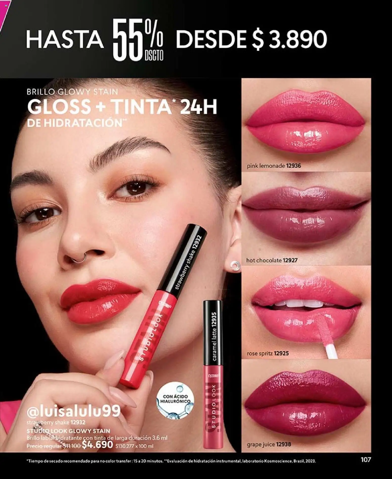 Catálogo CyZone Campaña 13 │ válido desde el 26.07.2026 | Página: 119 | Productos: Brillo, Chocolate, Labial