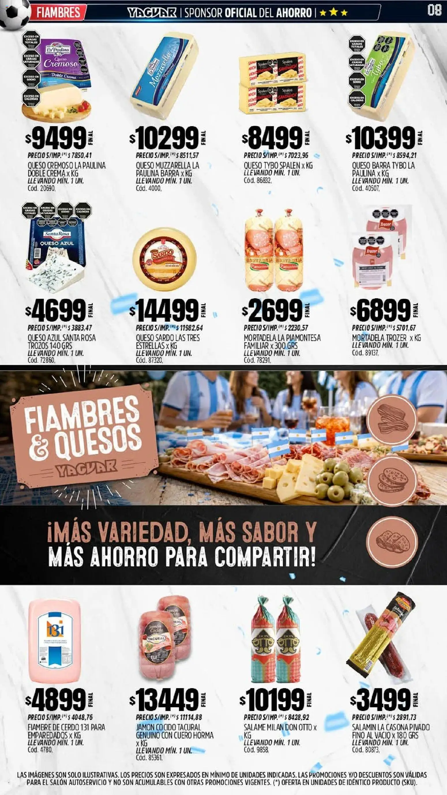 Yaguar - Oferta Semanal Santa Fé │ válido desde el 15.06.2026 | Página: 7 | Productos: Mortadela, Jamón, Salame, Crema