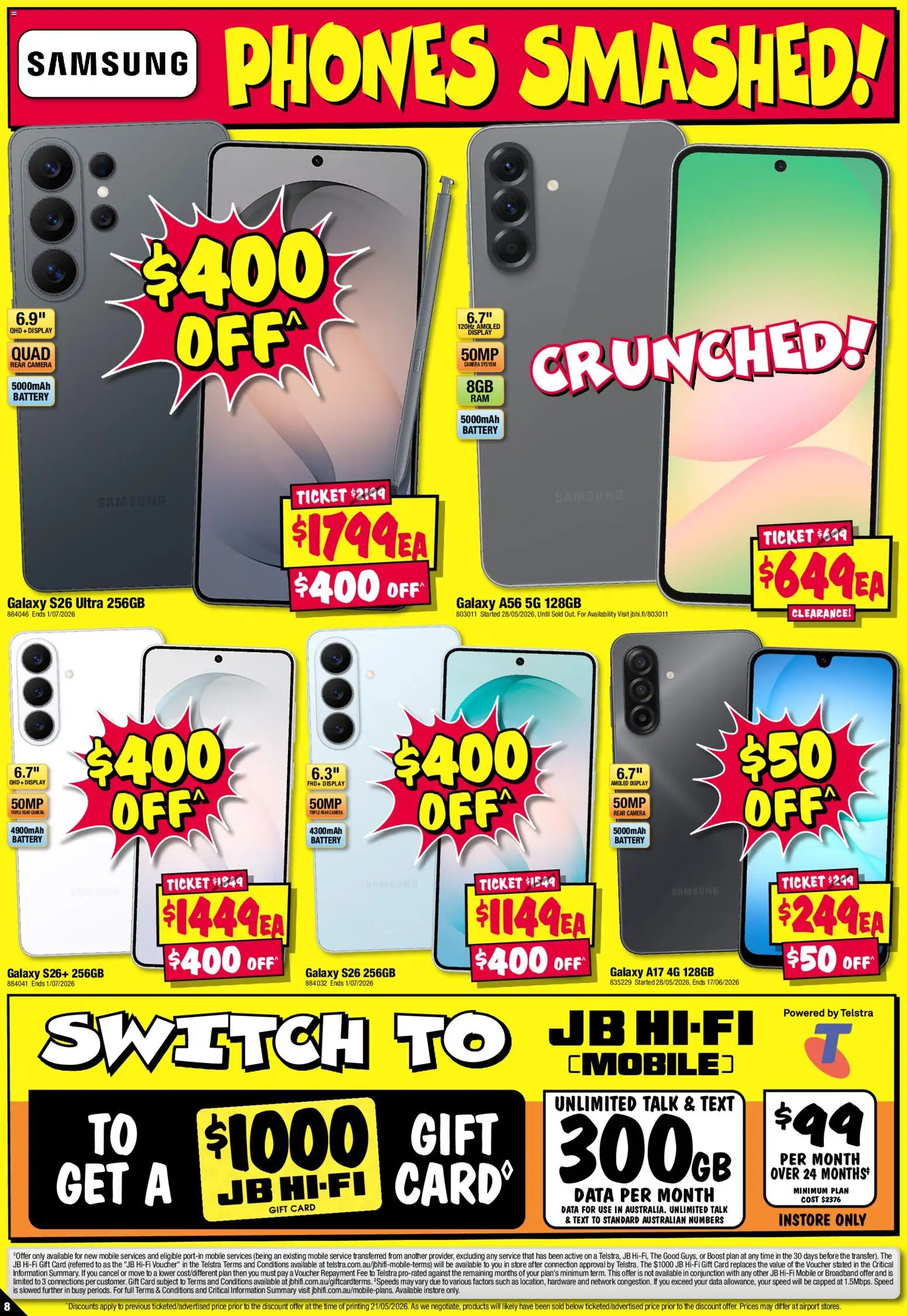 JB Hi-Fi catalogue - valid from 04.06.2026 | Page: 8 | Products: Battery, Camera, Mobile