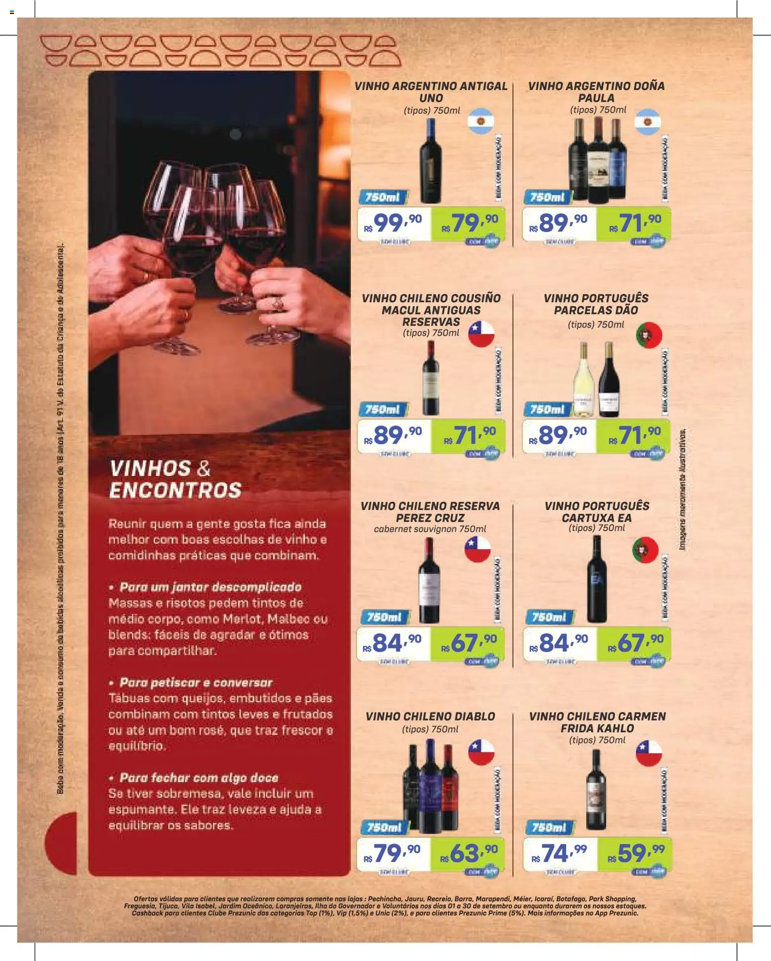 Prezunic Folheto - válido de 01/09/2026 | Página: 4 | Produtos: Bebidas, Vinho, Doce