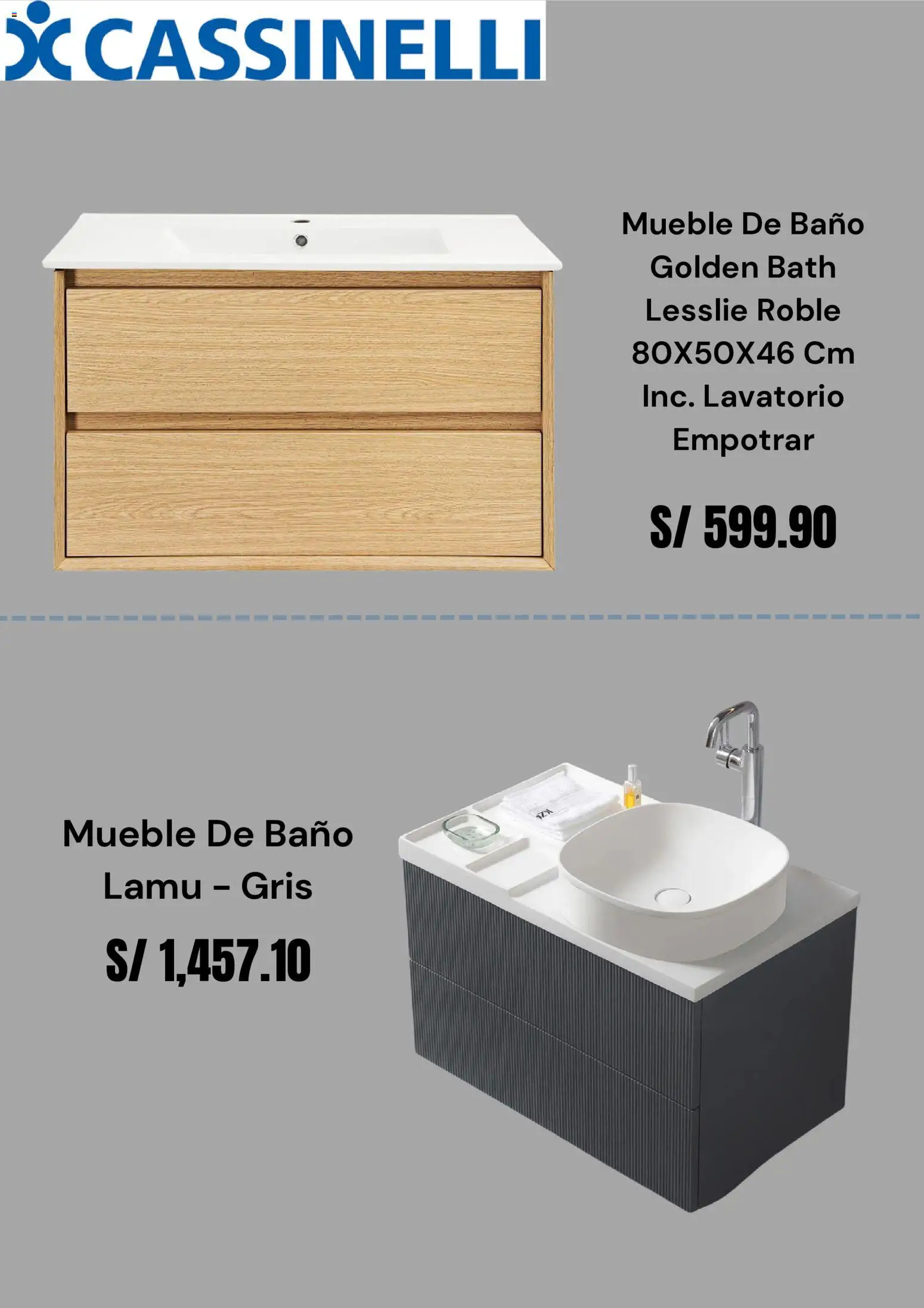 Catálogo Cassinelli válido desde 27/08/2026 | Página: 2 | Productos: Baño, Mueble de baño