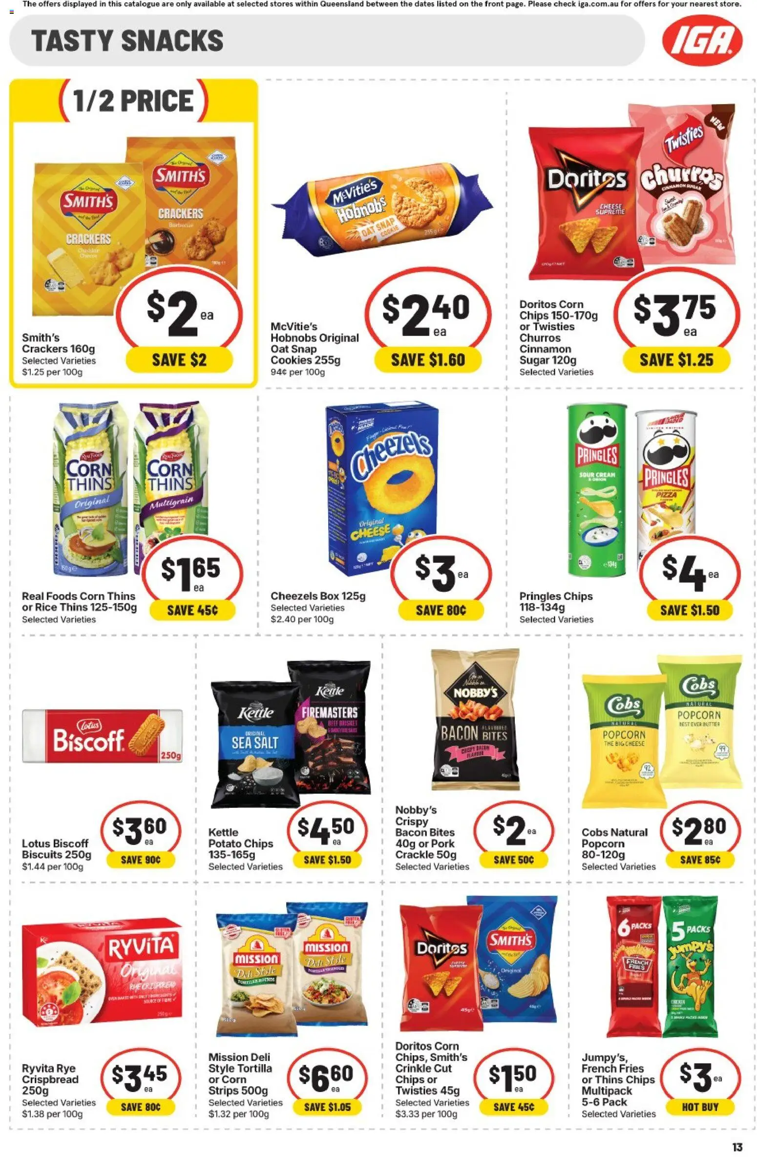 IGA catalogue - valid from 15/07/2026 | Page: 13 | Products: Bread, Pizza, Muffins, Bakery