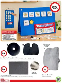Preview of Coles Best Buys - Better Living - valid from 24.04.2026 | Page: 4 | Products: Cushion, Ergonomic
