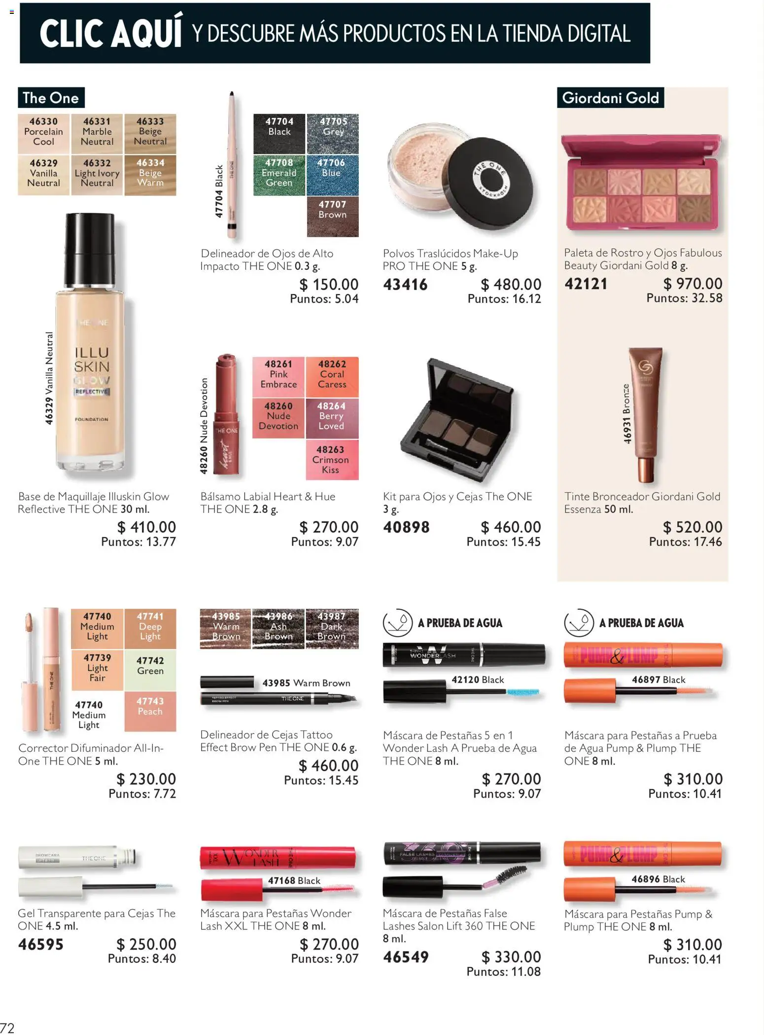 Nuevas ofertas de Oriflame válidas en toda la República Mexicana desde el 03/10/2026. ¡Encuentra las mejores ofertas en Oriflame campaña 14 2026! | Página: 72
