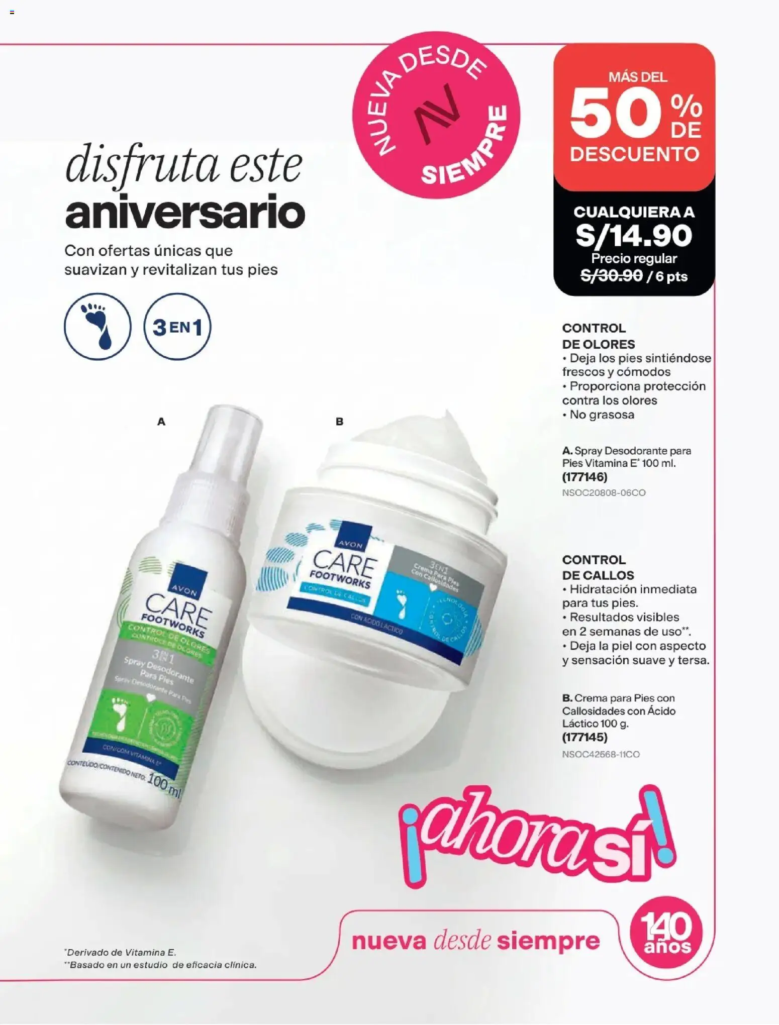 Catálogo Avon válido desde 11/08/2026 | Página: 30 | Productos: Desodorante, Crema
