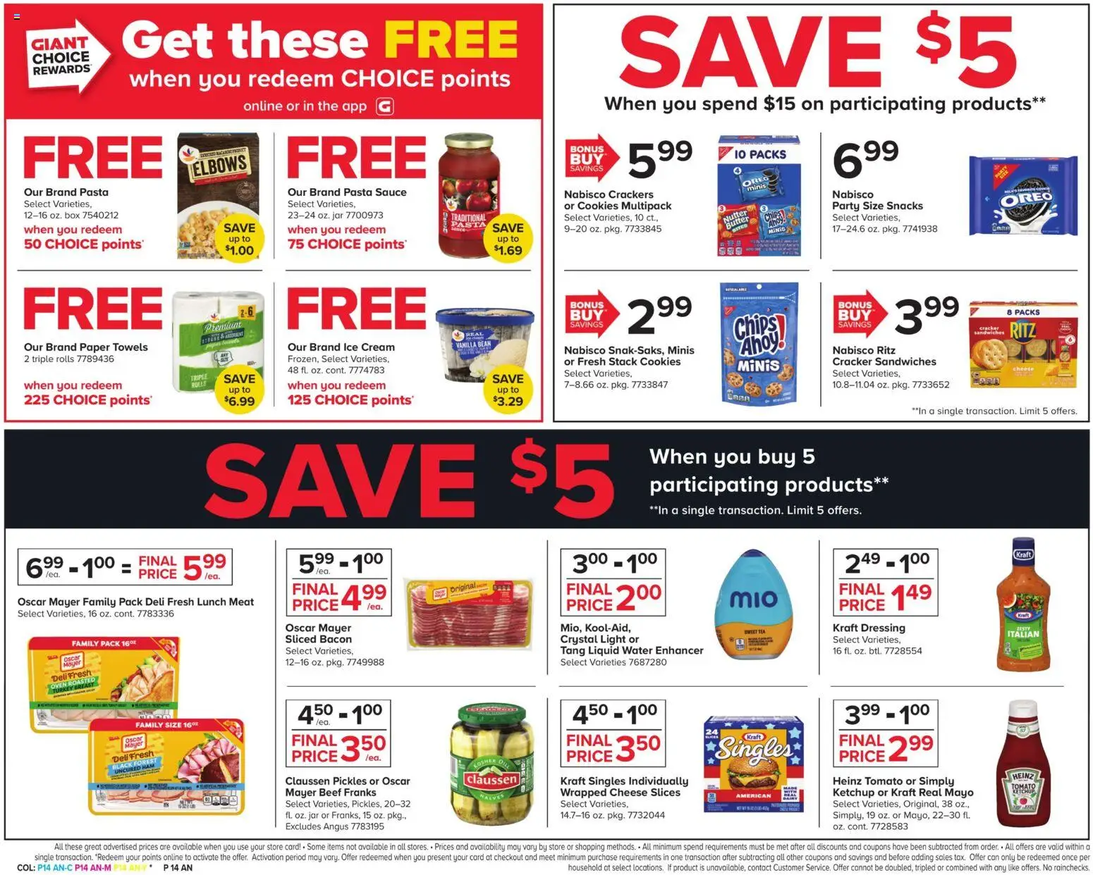 Giant Weekly Ad - valid from 12.06.2026 | Page: 15 | Products: Chips, Cookies, Ice cream, 2人掛けソファ