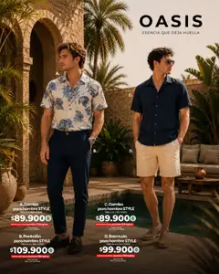 Olímpica Moda para papá -  Vista previa de la revista de la tienda Olímpica valido desde el 01.06.2026 | Página: 8 | Productos: Bermuda, Camisa