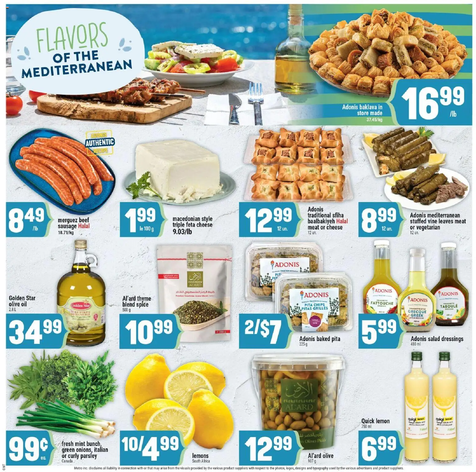 Adonis flyer valid from Aug 6, 2026 | Page: 7 | Products: Sausage, Meat, Parsley, Olives