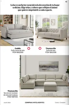 Vista previa de Coddle Sofá cama de tela, Sofá cama de tela, nuevo folleto de la tienda, válido en México a partir del 01/07/2026 | Página: 42