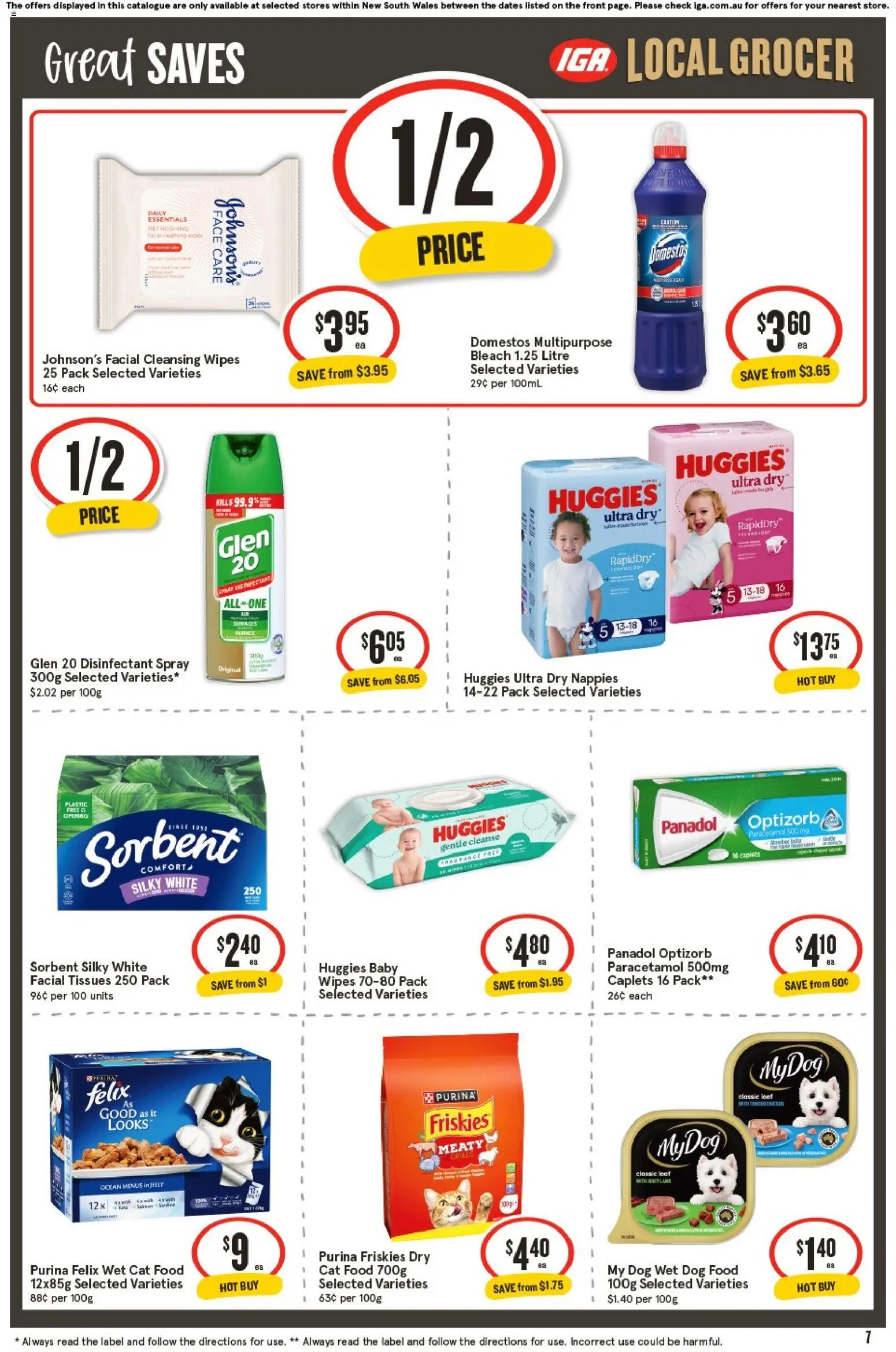 IGA catalogue - valid from 20.05.2026 | Page: 8 | Products: Nappies, Dog food, Multipurpose, Tissues