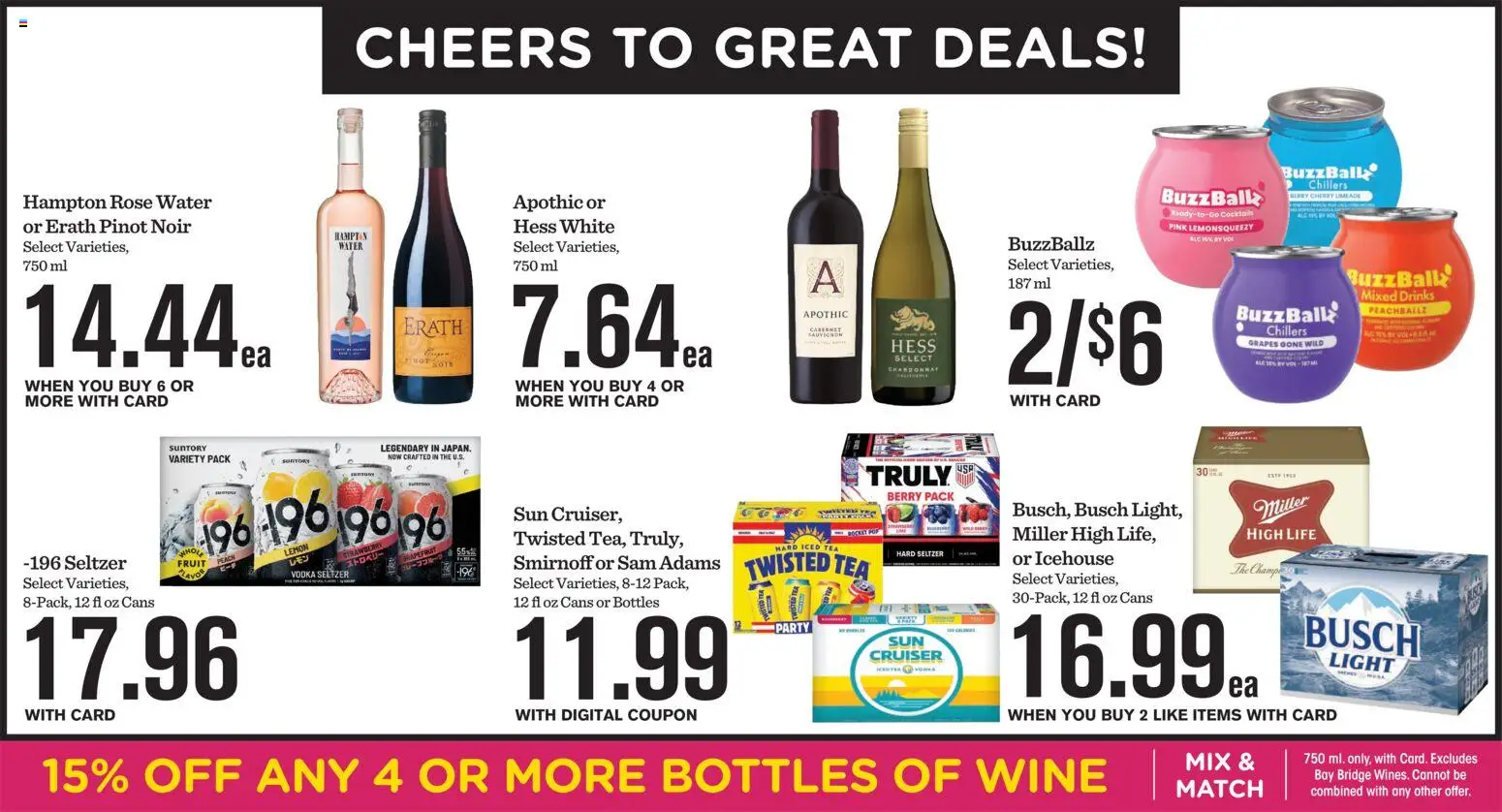 Mariano's Weekly Ad - valid from 06/24/2026 | Page: 14 | Products: Wine, Tea, Water, Lemon